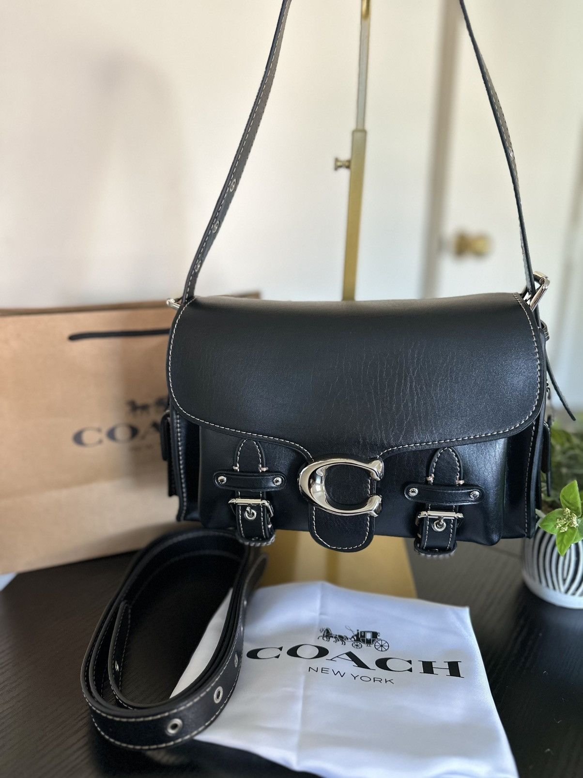 Coach Coach Cargo Western Turn-Lock Soft Tabby black Size ONE SIZE - 1 Thumbnail