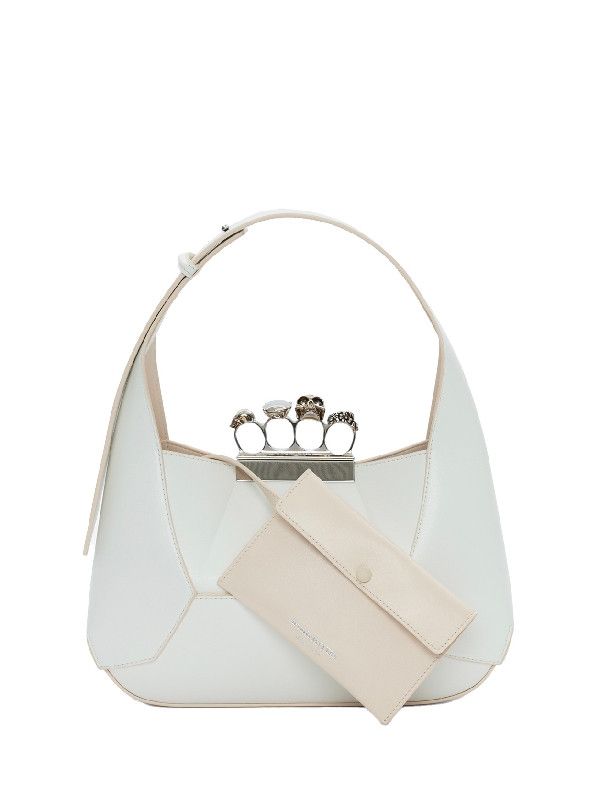 Alexander McQueen o1w1db10925 Size: OS/The Jewelled Hobo Bag in White Size ONE SIZE - 3 Thumbnail