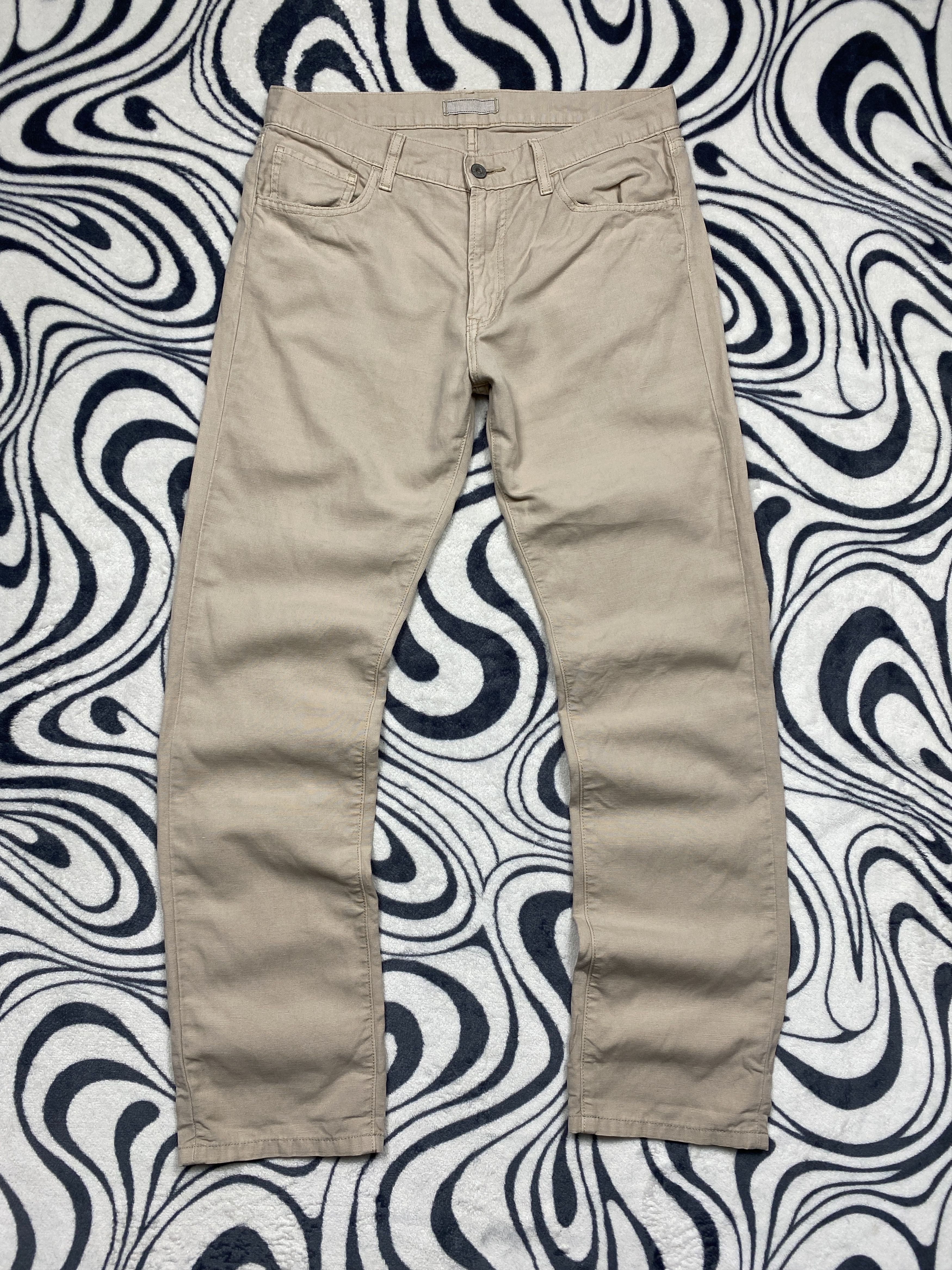 Uniqlo Uniqlo Mens Cotton-Linen Denim Pants Jeans Size US 31 - 1 Thumbnail