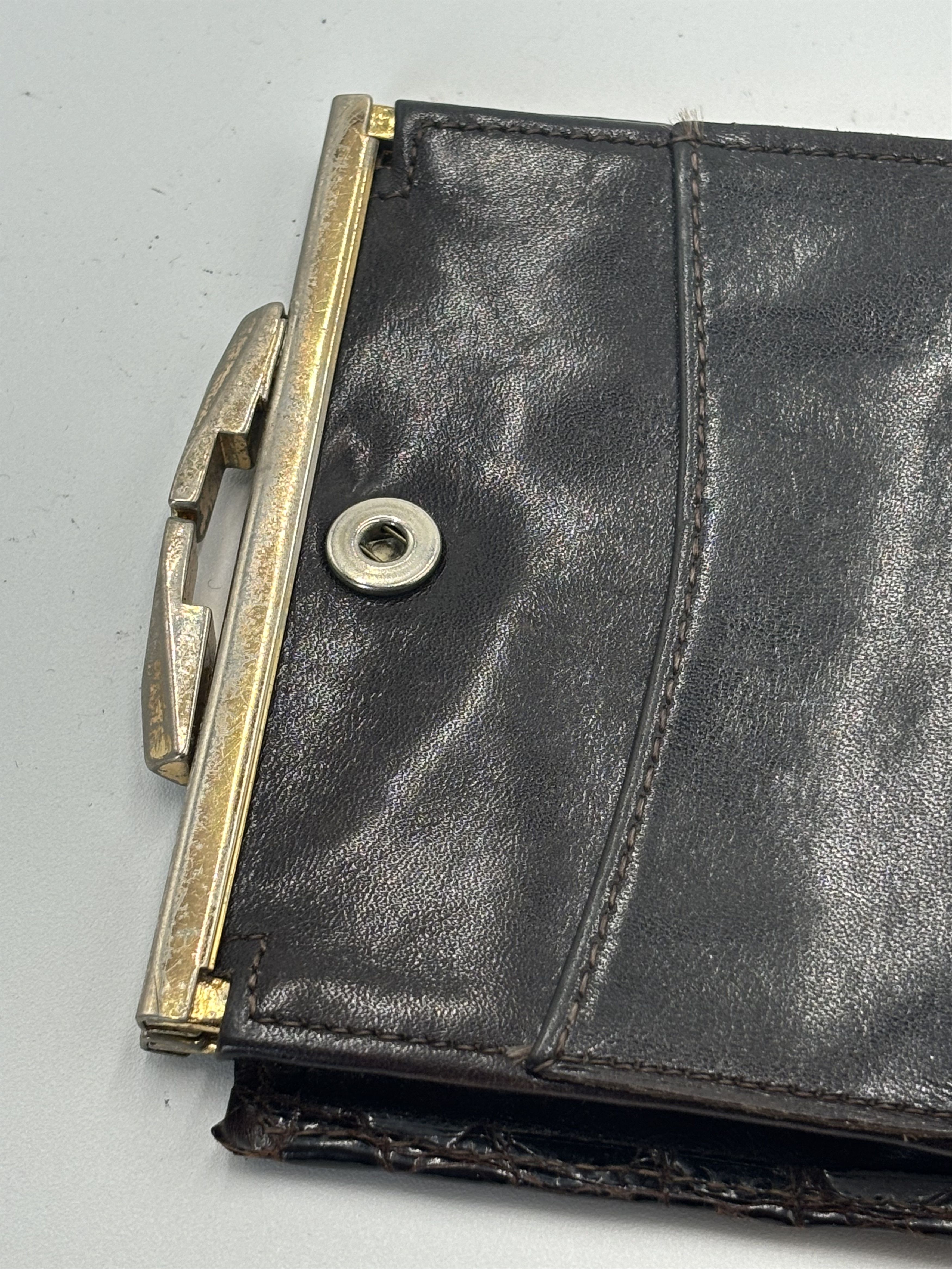 Bosca Bosca brown crocodile leather wallet Size ONE SIZE - 9 Thumbnail