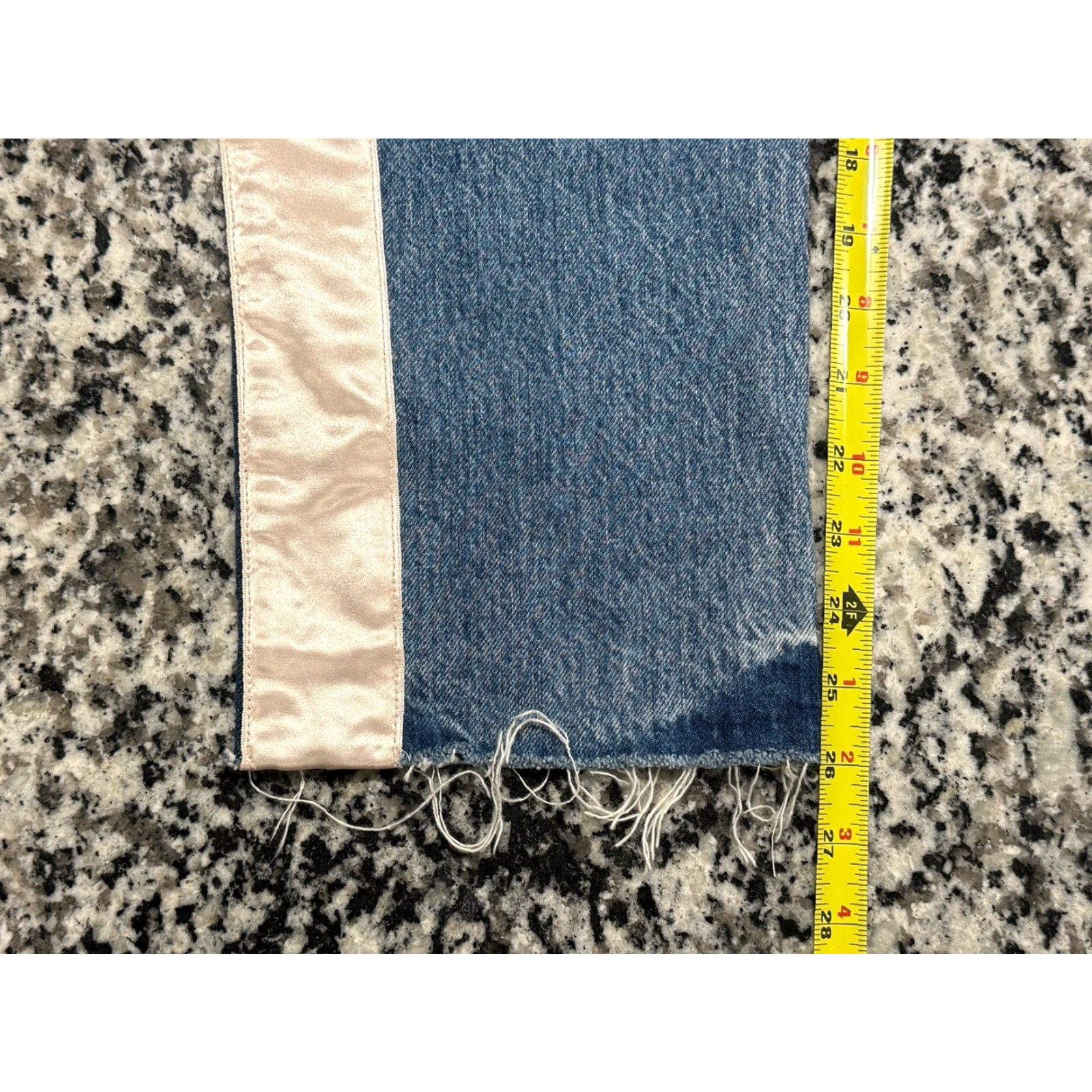 AMO AMO Loverboy Jeans High Rise Distressed Straight Women’s Size 27 Blue Size 27" / US 4 / IT 40 - 3 Thumbnail