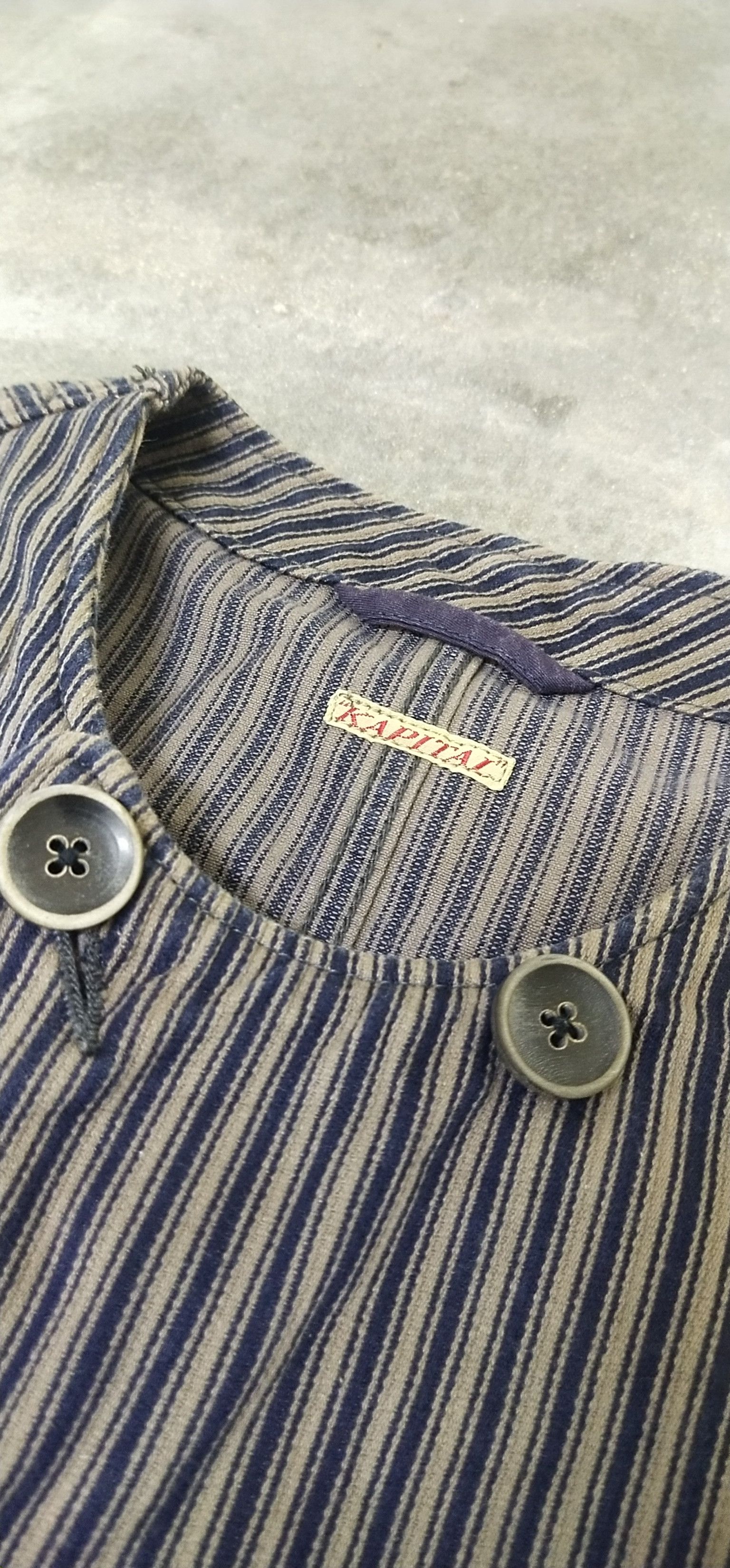 Other Final Drop Kapital Hickory Stripe Vest M Size M / US 6-8 / IT 42-44 - 2 Thumbnail