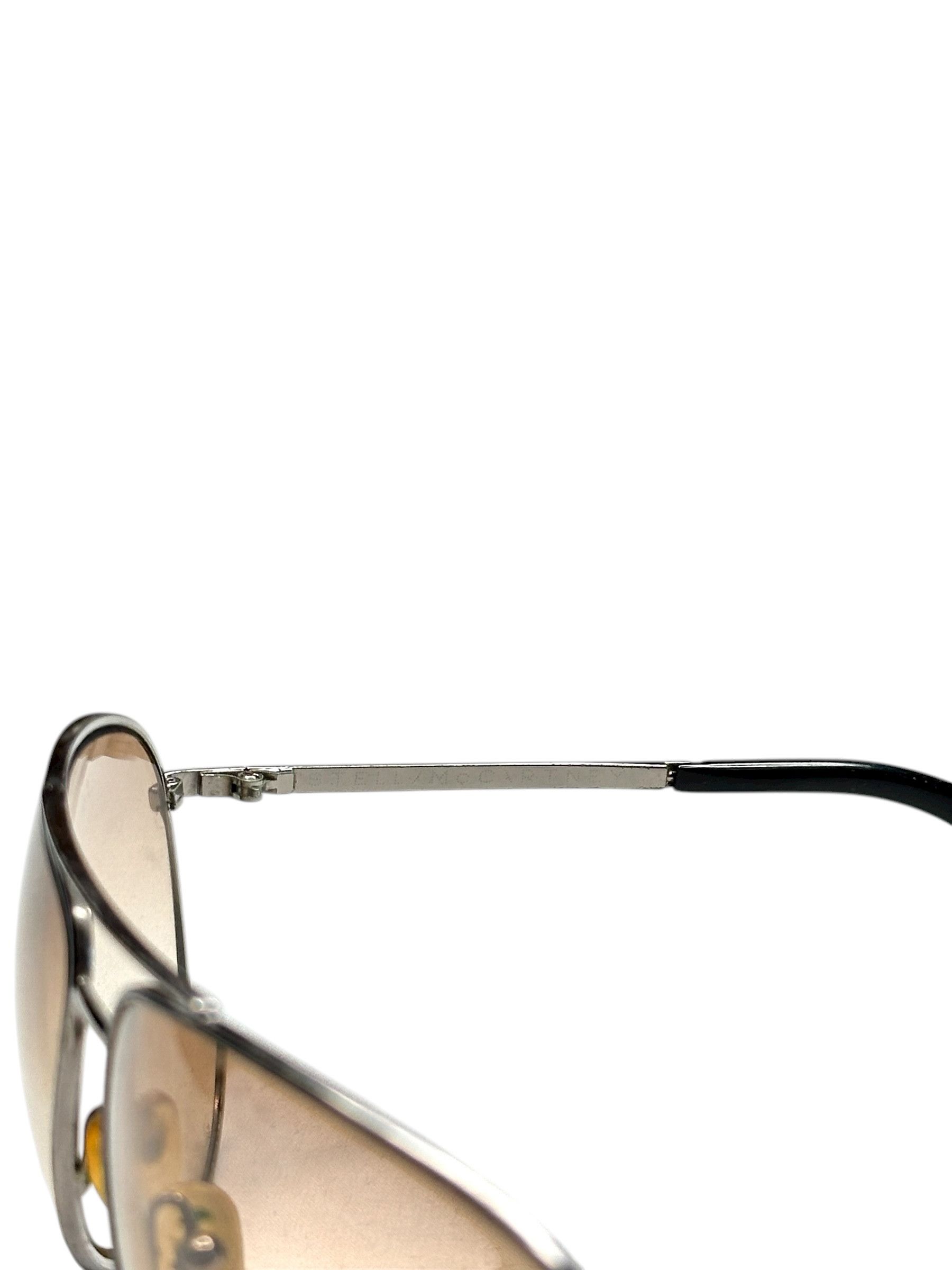 Stella McCartney McCartney Aviator Military Shade Sunglasses Size ONE SIZE - 7 Thumbnail