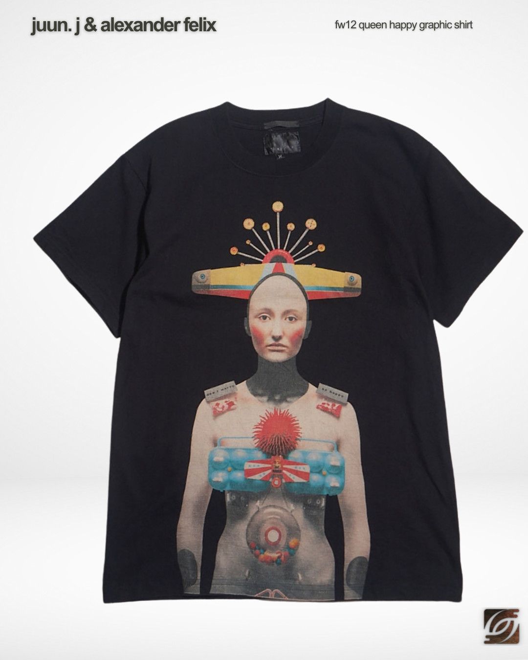 Juun.J Alexander Felix FW12 13 Queens Queen Happy Graphic Shirt Size US M / EU 48-50 / 2 - 1 Thumbnail
