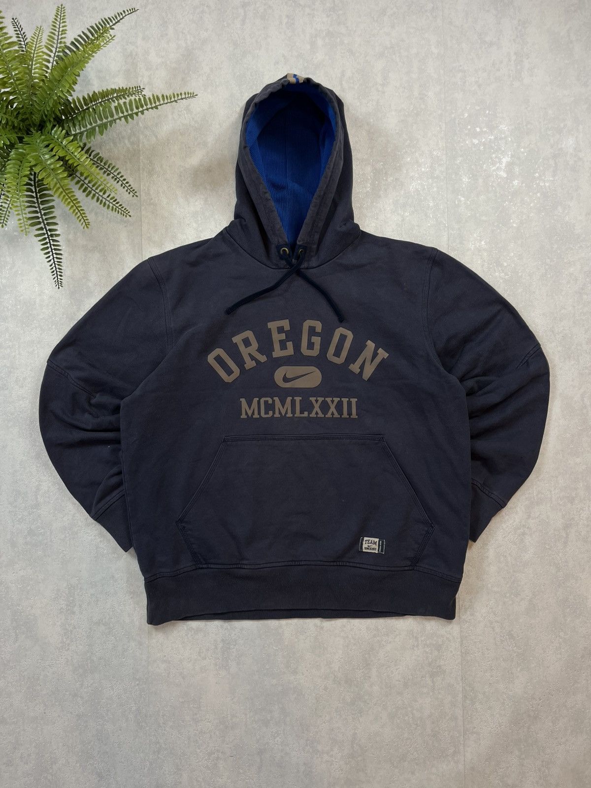 Nike × Vintage 90s Nike Oregon Vintage Y2K Oversized Retro Pullover Hoodie Size US L / EU 52-54 / 3 - 1 Thumbnail