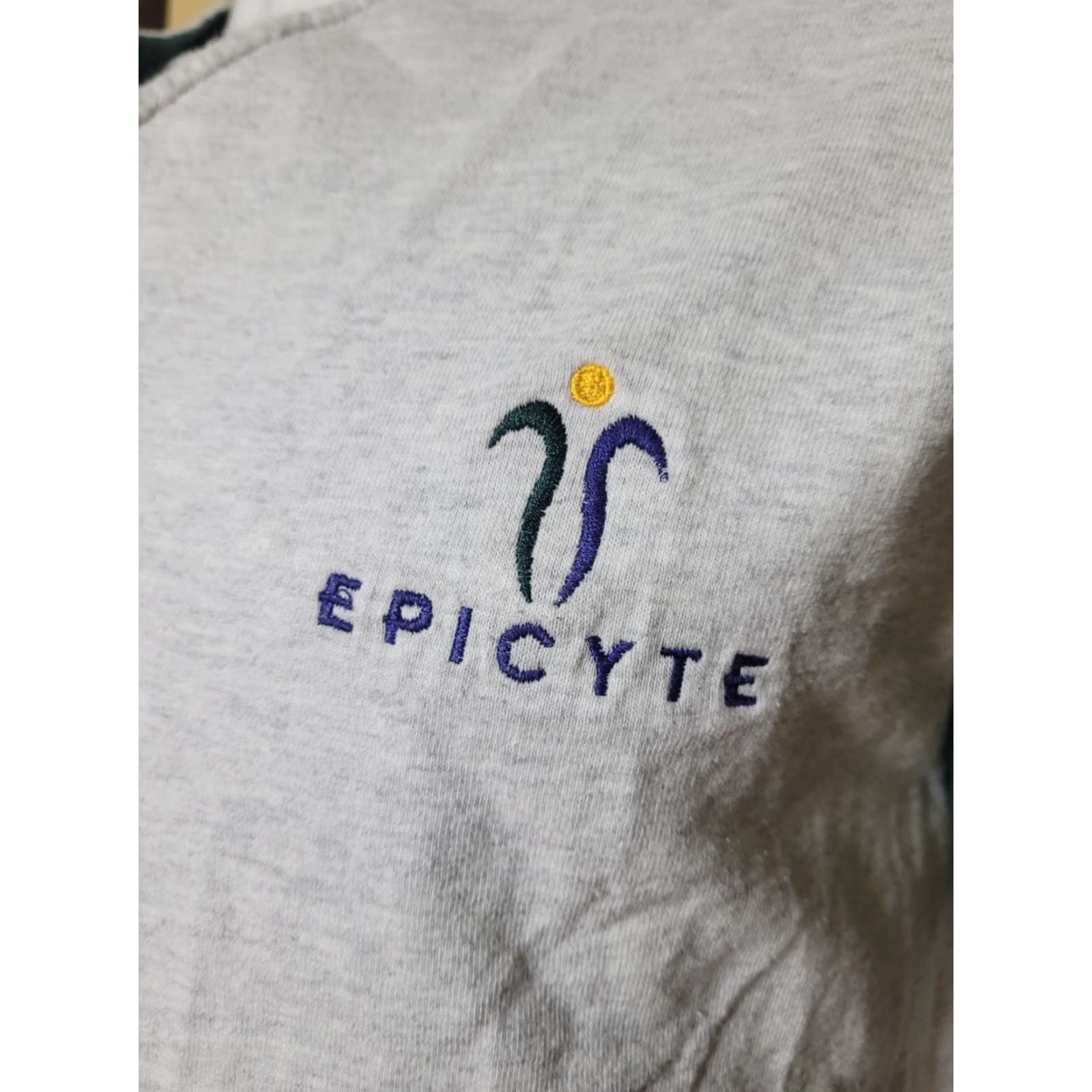 Vintage VINTAGE Badger Baseball Jersey Mens L Gray Cotton Jersey Button Up Graphic Tee 100% Cotton Baseball Epicyte Healthcare 90s (if applicable) Size US L / EU 52-54 / 3 - 2 Thumbnail