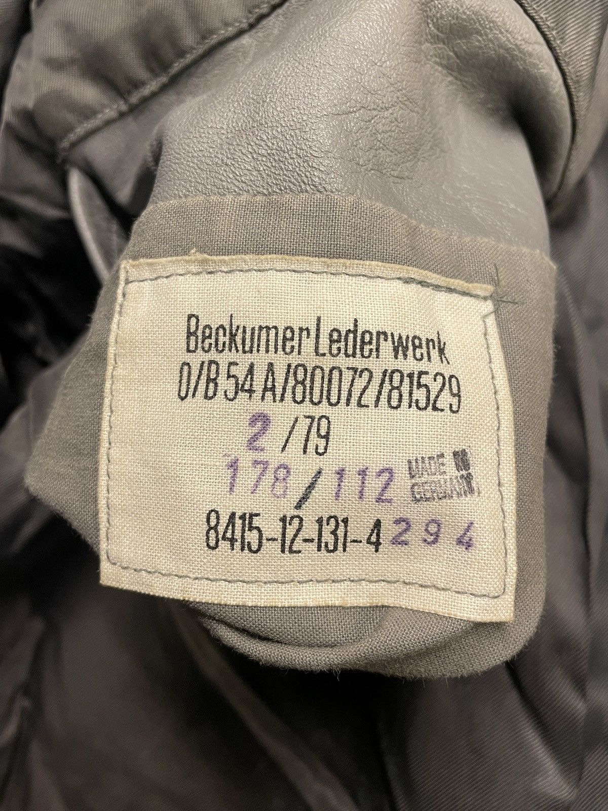 Vintage Vintage German U-Boat Submarine Leather Jacket Size US M / EU 48-50 / 2 - 4 Thumbnail