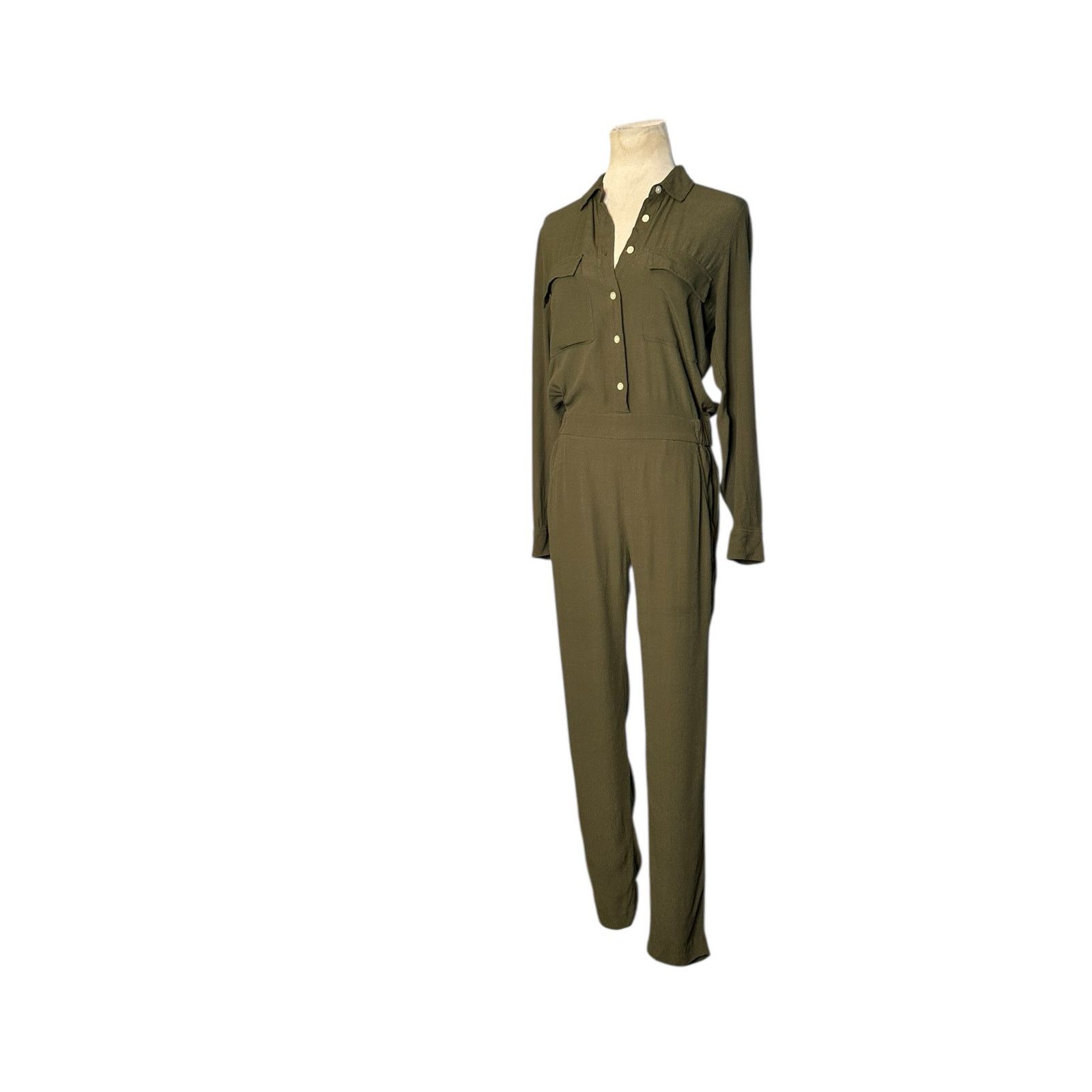 Madewell dark green long sleeves jumpsuit size XS