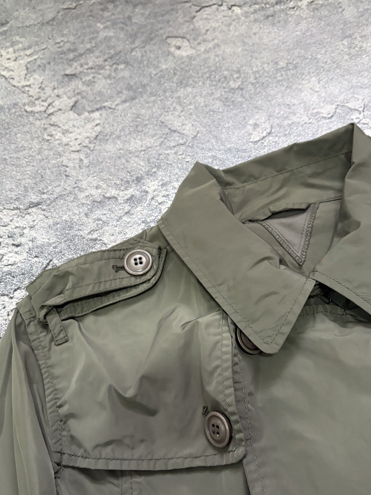 Diesel Diesel Green Double-Breasted Trench Coat M Light Windbreaker Size M / US 6-8 / IT 42-44 - 12 Thumbnail
