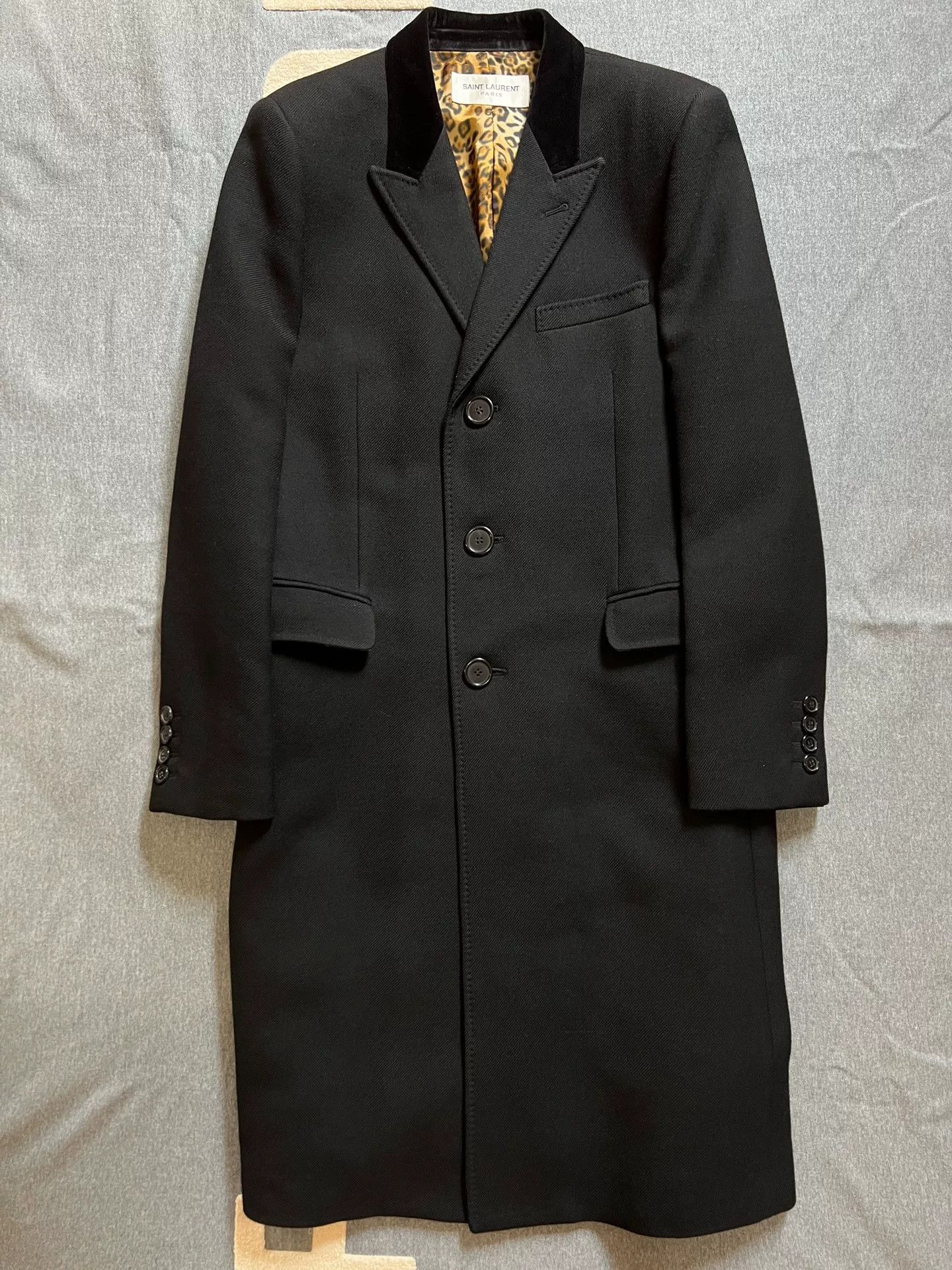 Saint Laurent Paris Saint Laurent 2016 Runway Chesterfield Coat Size US L / EU 52-54 / 3 - 1 Thumbnail