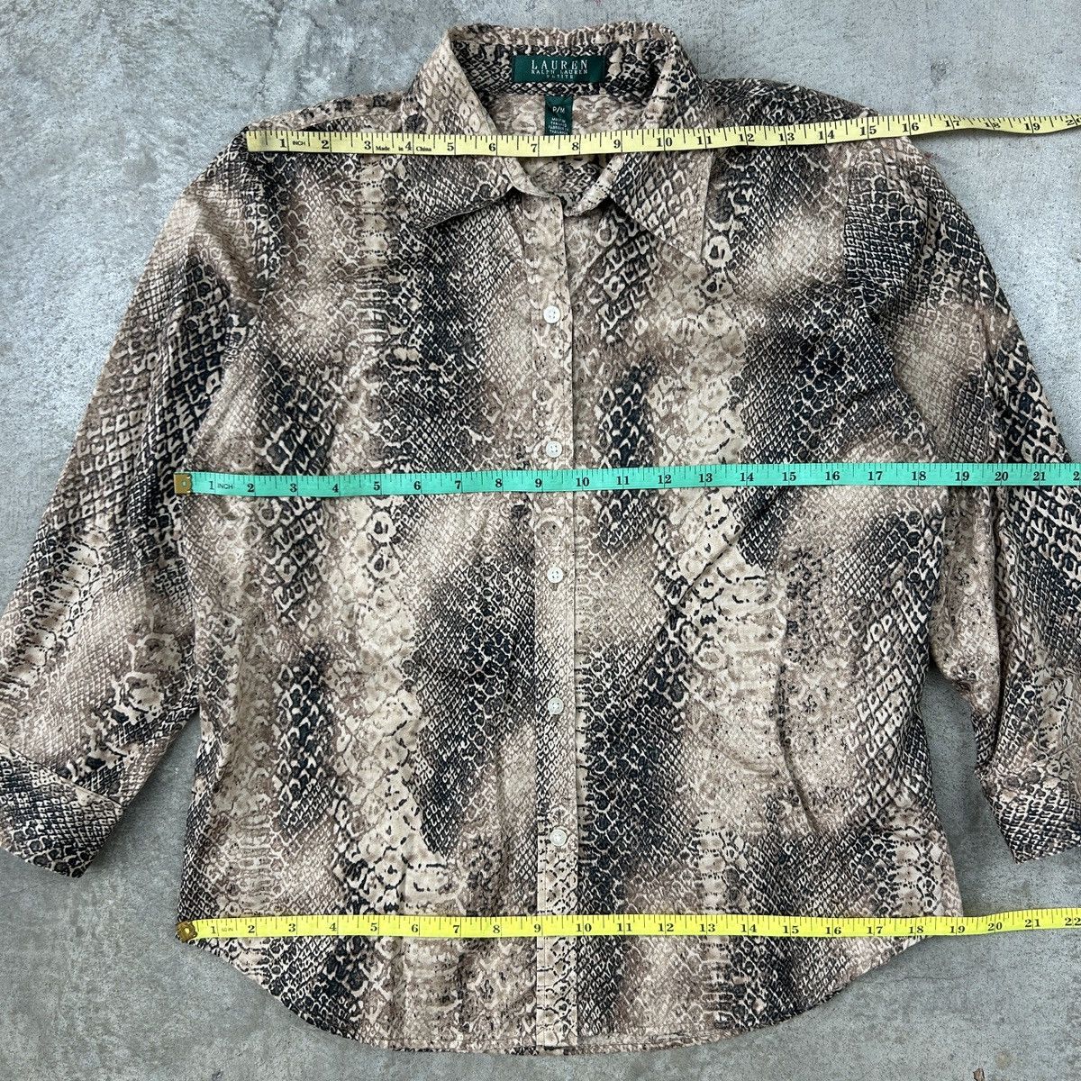 Lauren Ralph Lauren × Polo Ralph Lauren × Ralph Lauren Lauren Ralph Lauren Petite - Snake Shirt Size M / US 6-8 / IT 42-44 - 12 Thumbnail