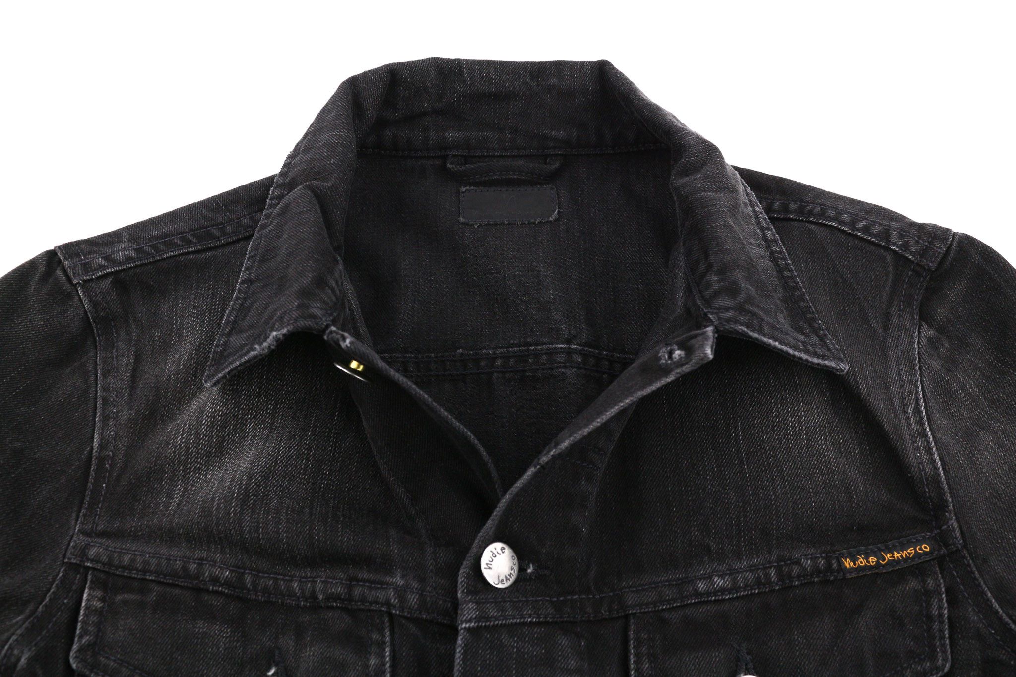 Nudie Jeans BILLY XS Black Lotus Organic Polo Washed Jacket 81965 Size US XS / EU 42 / 0 - 4 Thumbnail