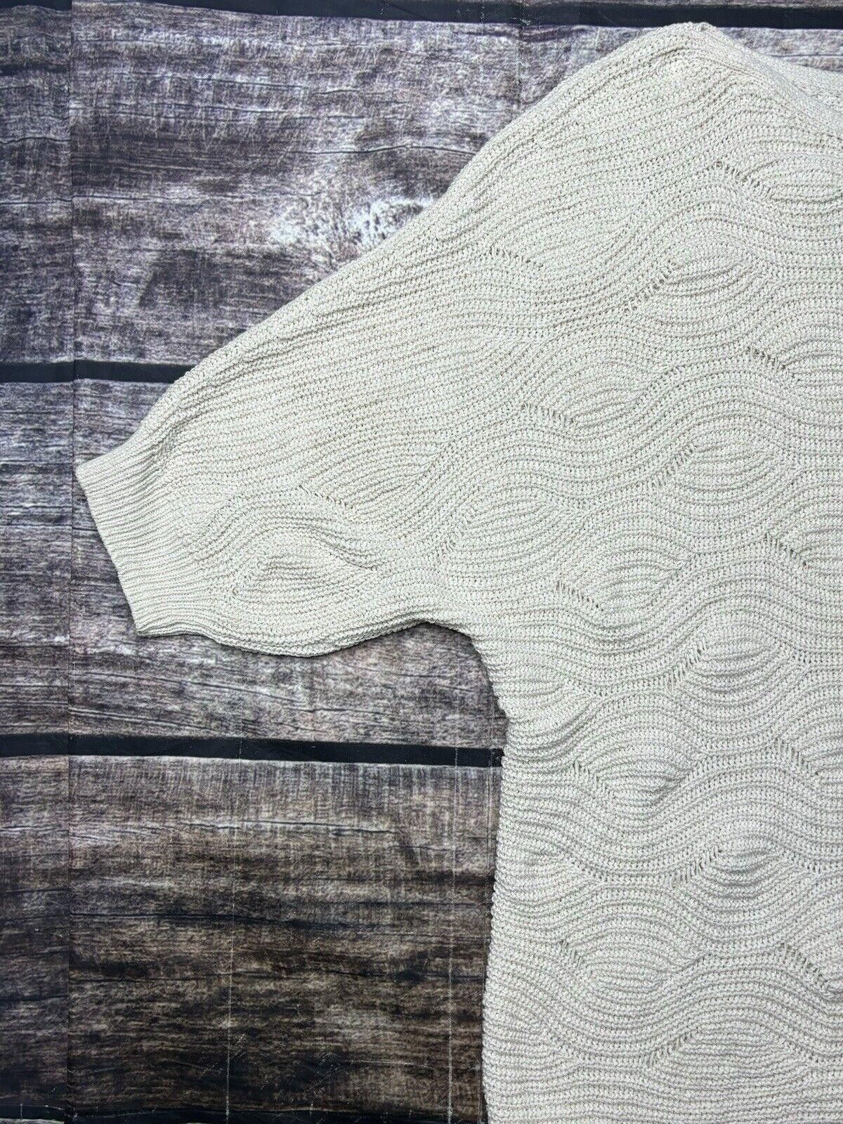Other J Jill Sweater Women's XL Chunky Knit 3/4 Sleeve Wavy Cotton Size XL / US 12-14 / IT 48-50 - 6 Thumbnail