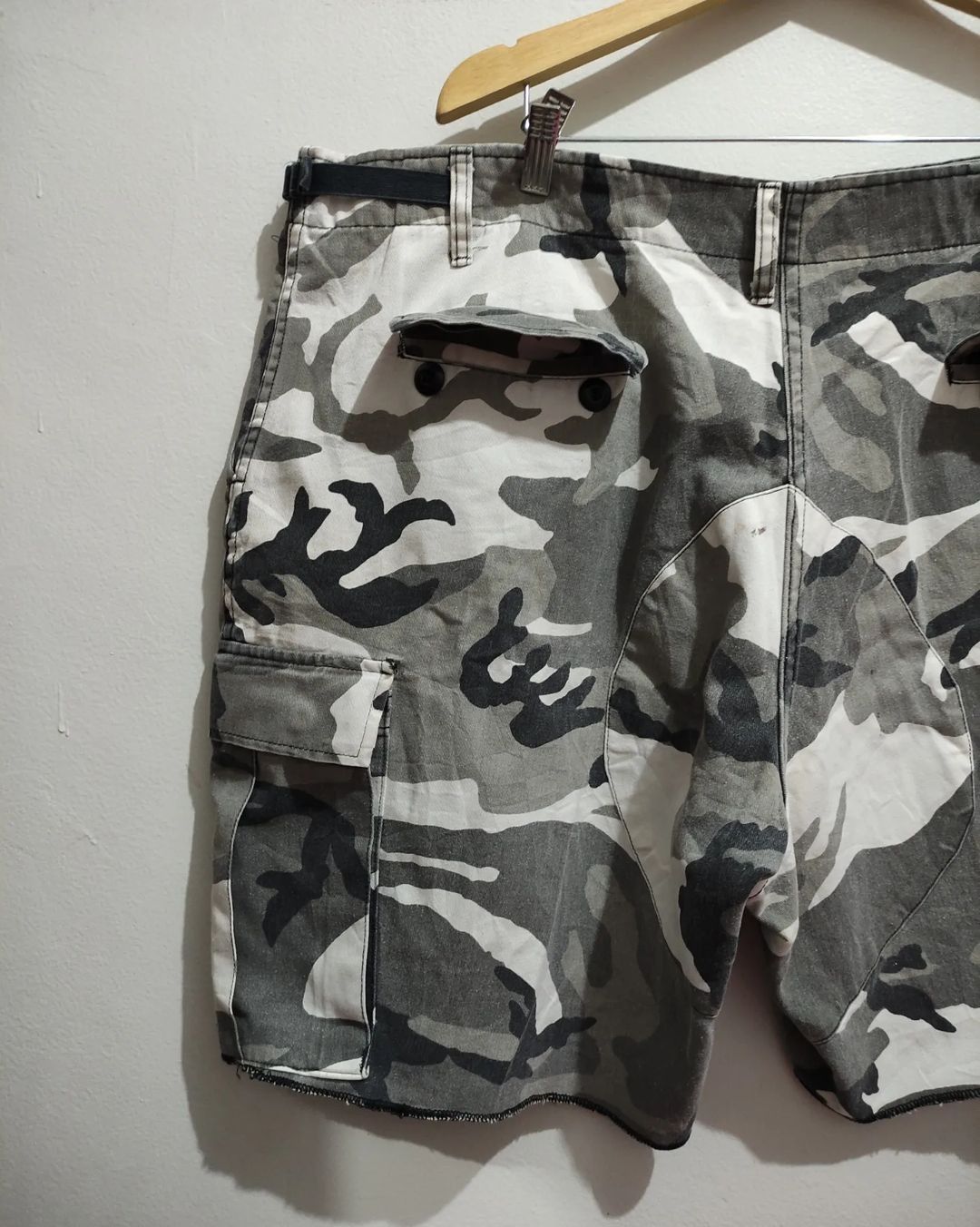 Vintage 90s Vintage Camo Cargo Shorts Size US 44 / EU 60 - 5 Thumbnail