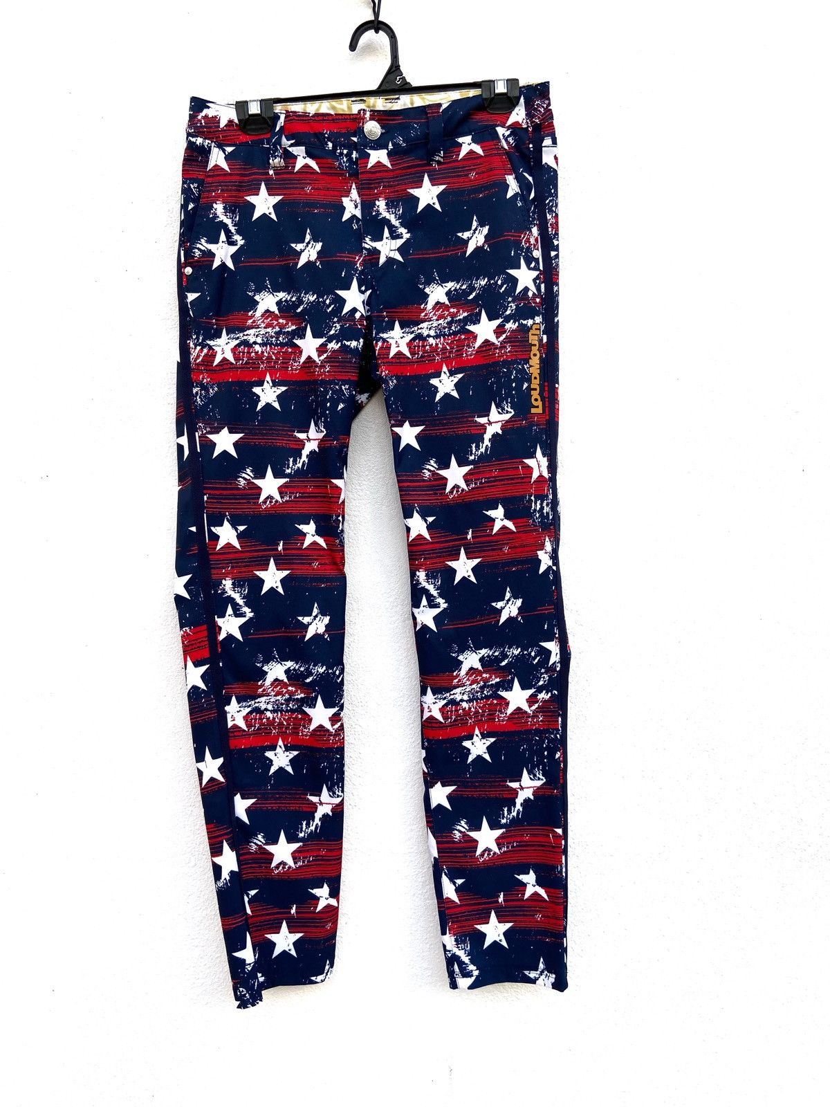 Japanese Brand 🔥 Loudmouth pants Americana flag Loudmouth golf pants Size US 30 / EU 46 - 1 Thumbnail
