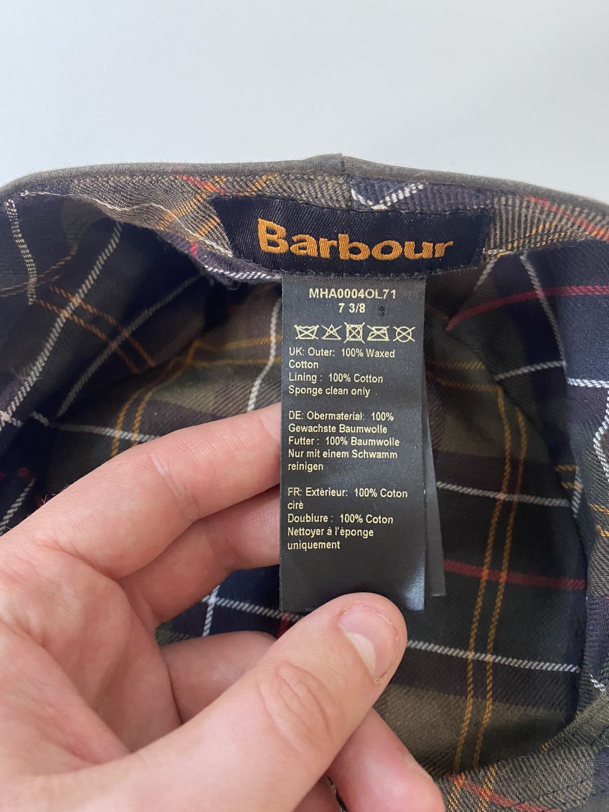 Barbour Barbour waxed cap hat Size ONE SIZE - 5 Thumbnail