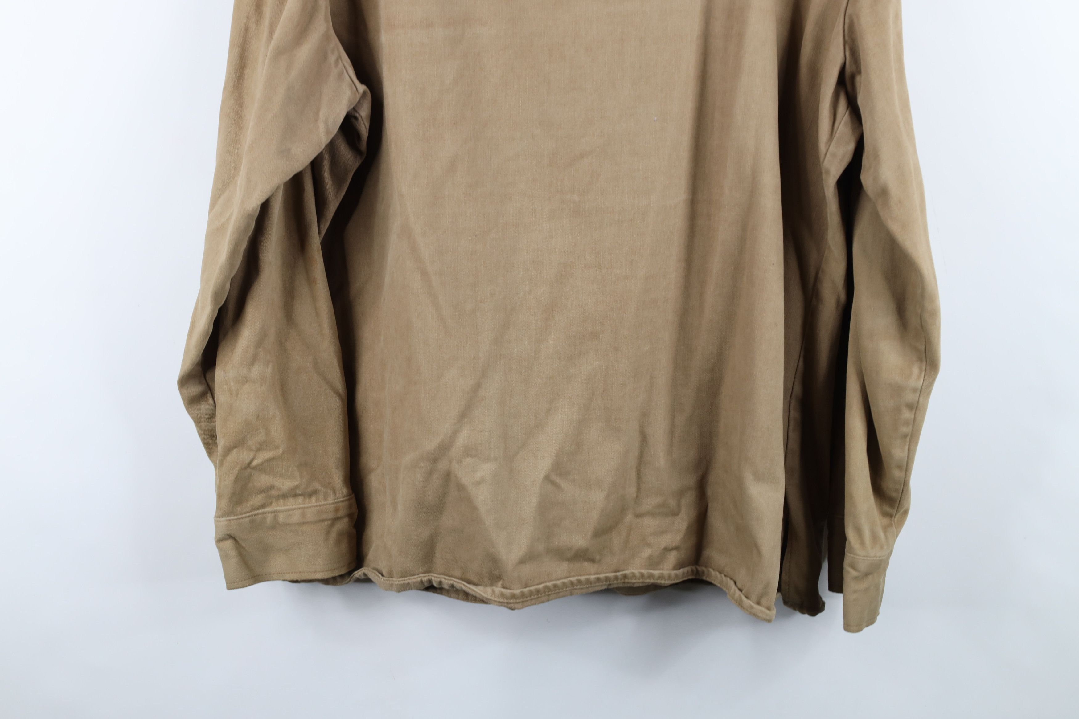 Vintage Vintage 60s 70s Heavy Western Chamois Cloth Shirt Jacket USA Size US XXL / EU 58 / 5 - 16 Thumbnail