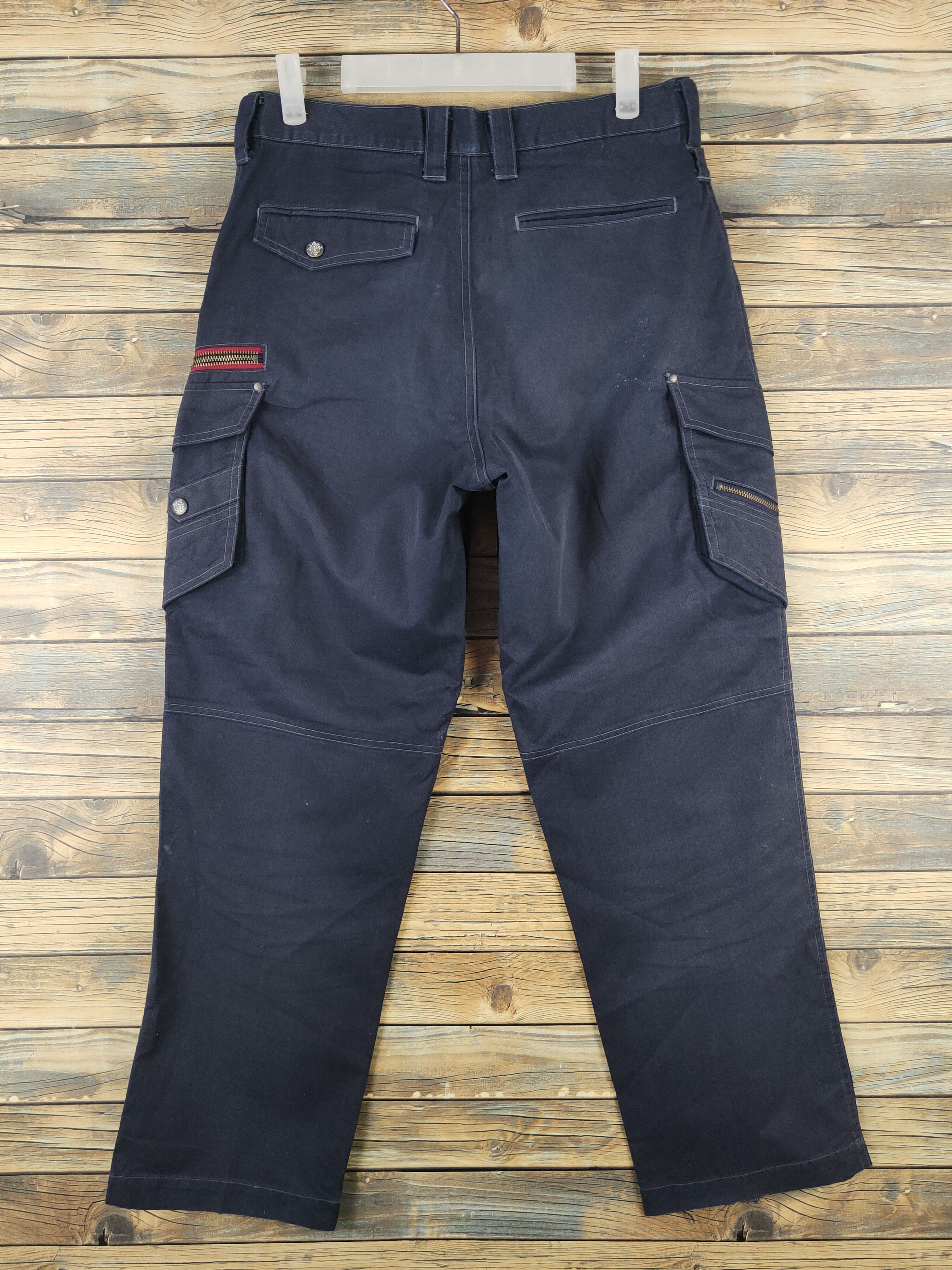 Japanese Brand DL Jawin Navy Multipocket Tactical Cargo Pants #1369 Size US 31 - 7 Thumbnail
