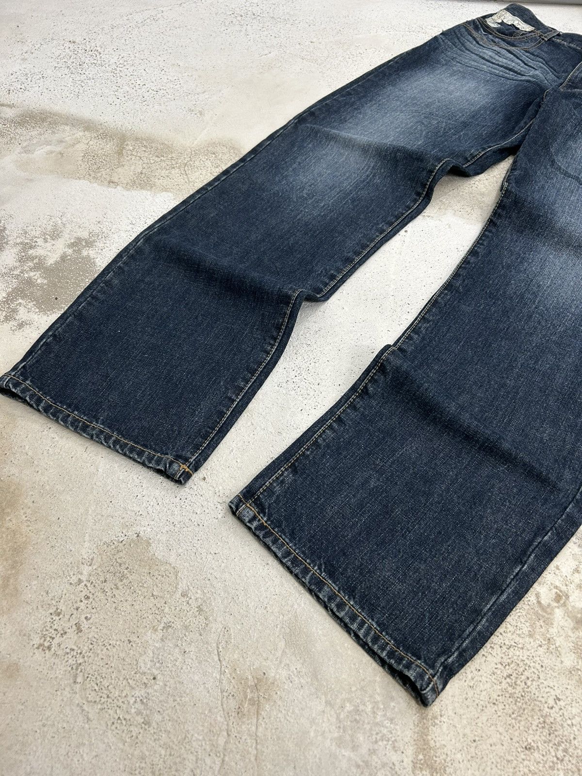 If Six Was Nine Vintage Winger Python Skin Whiskering Washed High Rise Evisu Size US 30 / EU 46 - 8 Thumbnail