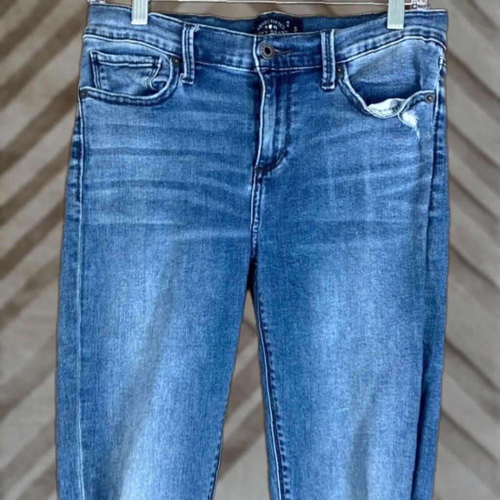 Lucky Brand Lucky Brand Womens Jeans Blue Denim Mid Rise Brooke Legging Stretch 8/29 Size 30" / US 8 / IT 44 - 1 Thumbnail