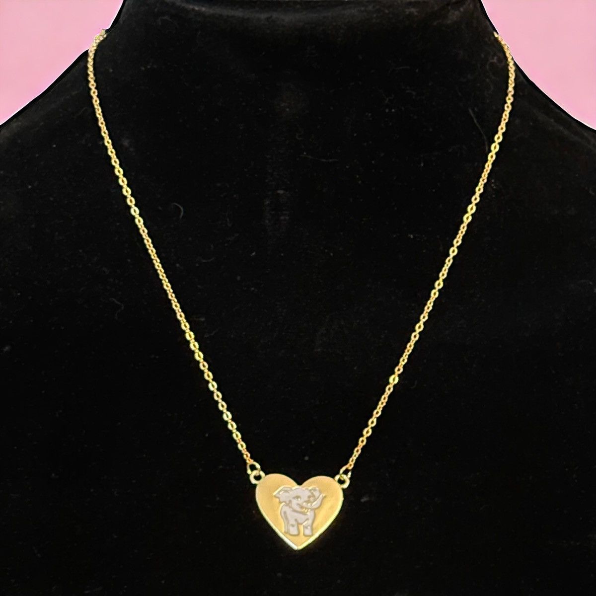 Other Stainless steel elephant Embrace Possibility heart necklace Size ONE SIZE - 1 Thumbnail