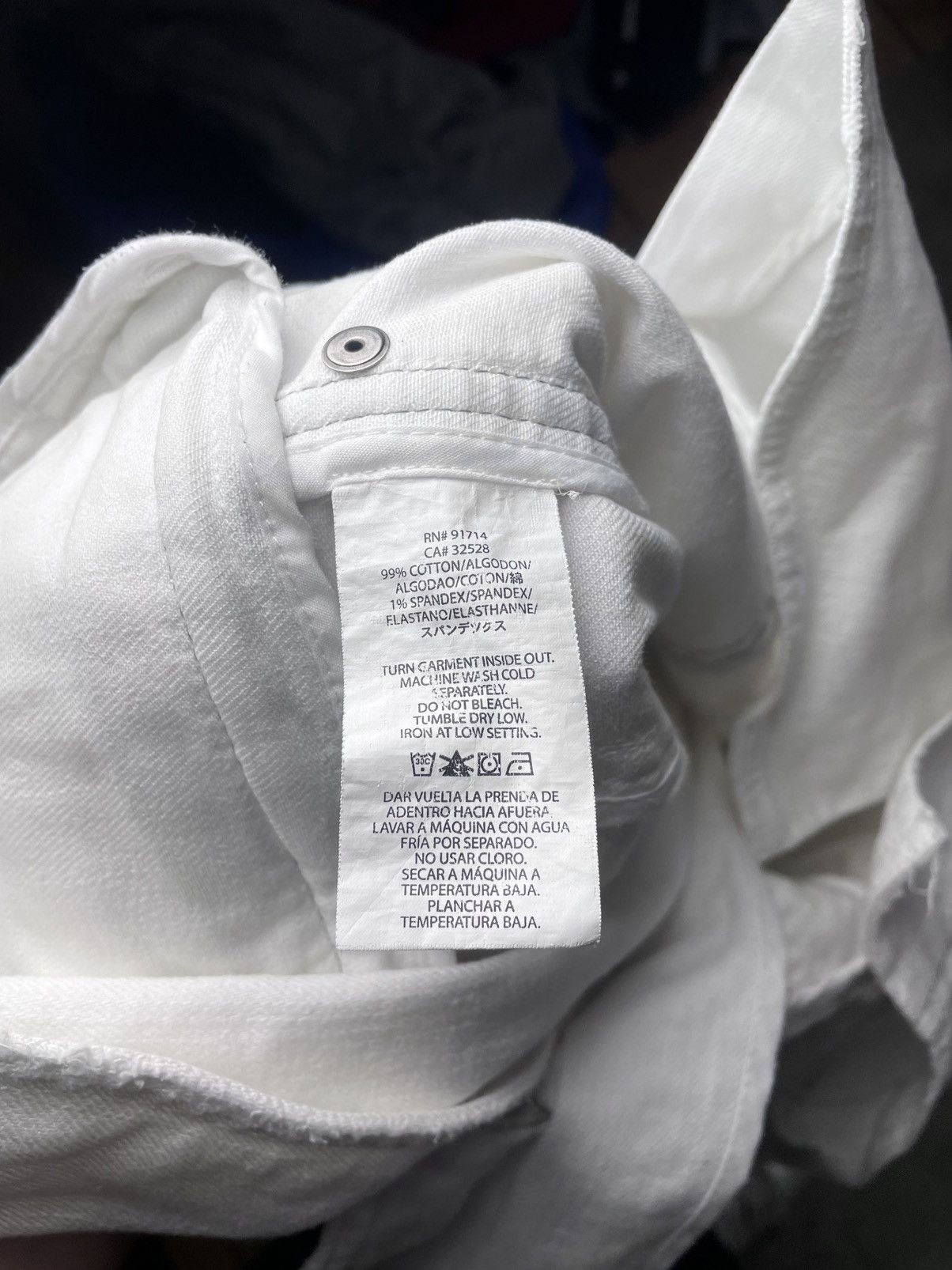 Armani Armani Exchange denim jacket avant garde white Y2K Size M / US 6-8 / IT 42-44 - 9 Thumbnail
