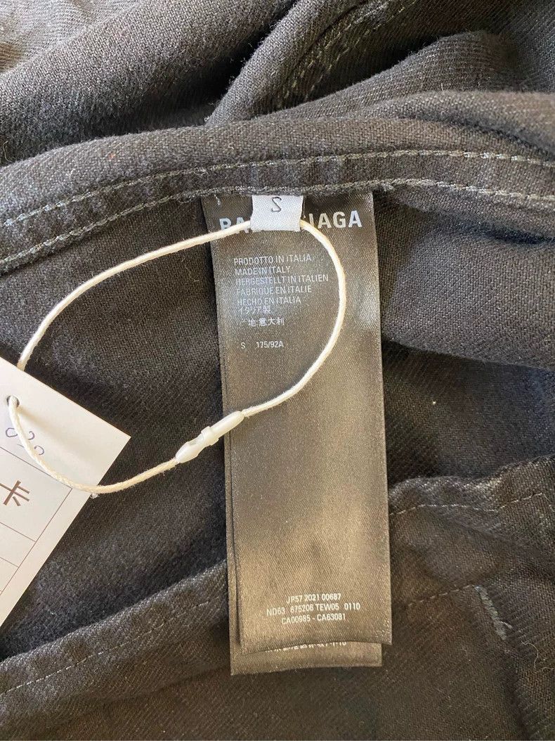 Balenciaga Balenciaga Buckle black and yellow printed denim jacket Size US S / EU 44-46 / 1 - 4 Thumbnail
