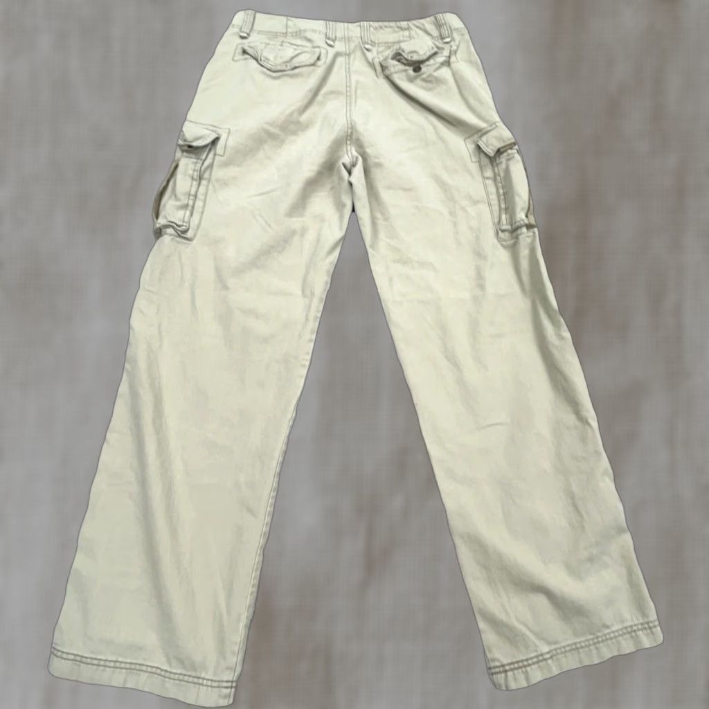 Vintage VINTAGE Trailer Pants Cargo Men 36x34 Tan Beige Canvas 5-Pocket Relaxed Modern 2000s Y2K Baggy Workwear Boots Mens Cargo Pants Size US 36 / EU 52 - 1 Thumbnail