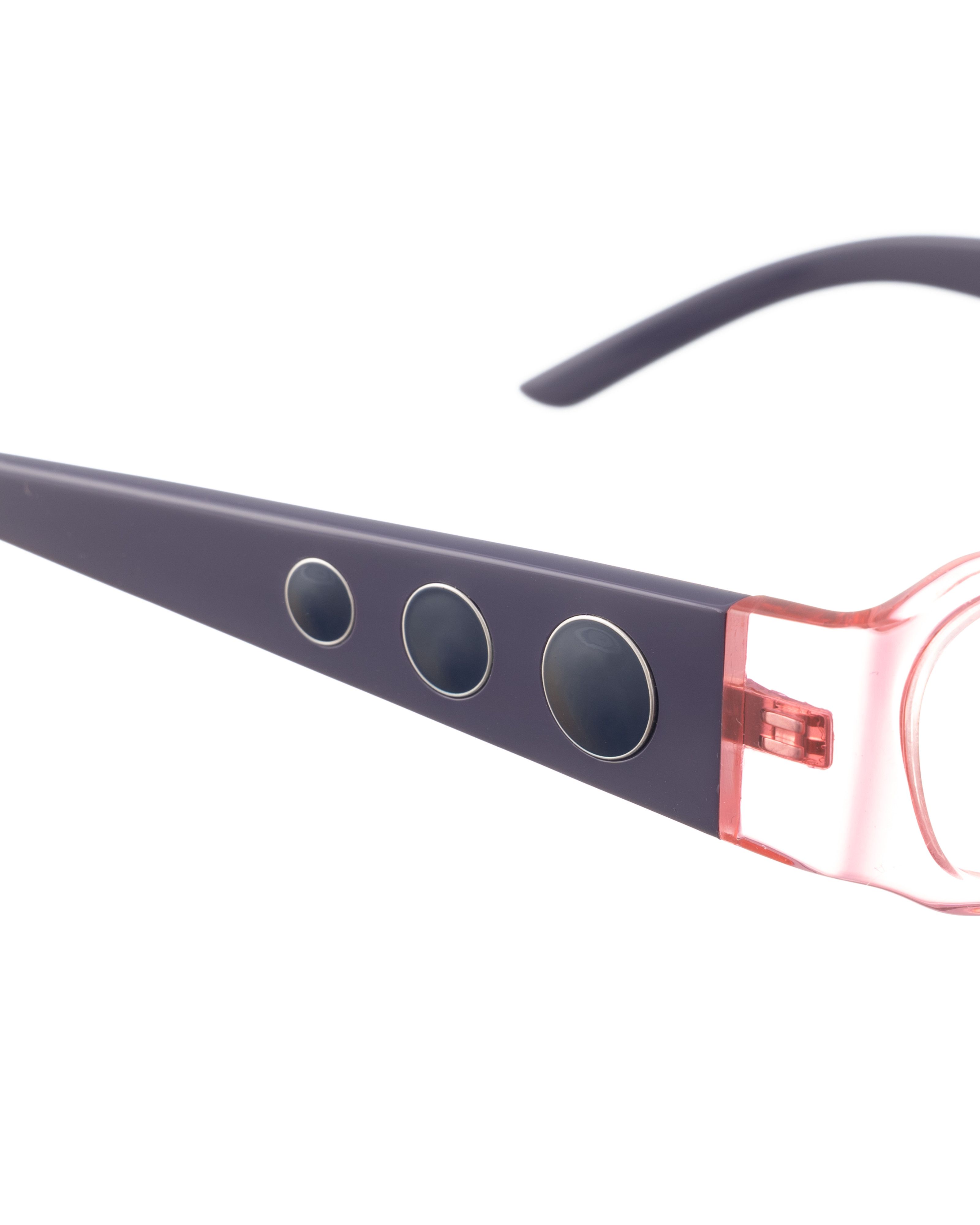 Diesel Diesel 00s Transparent Pink Glasses with Violet Temples Size ONE SIZE - 3 Thumbnail