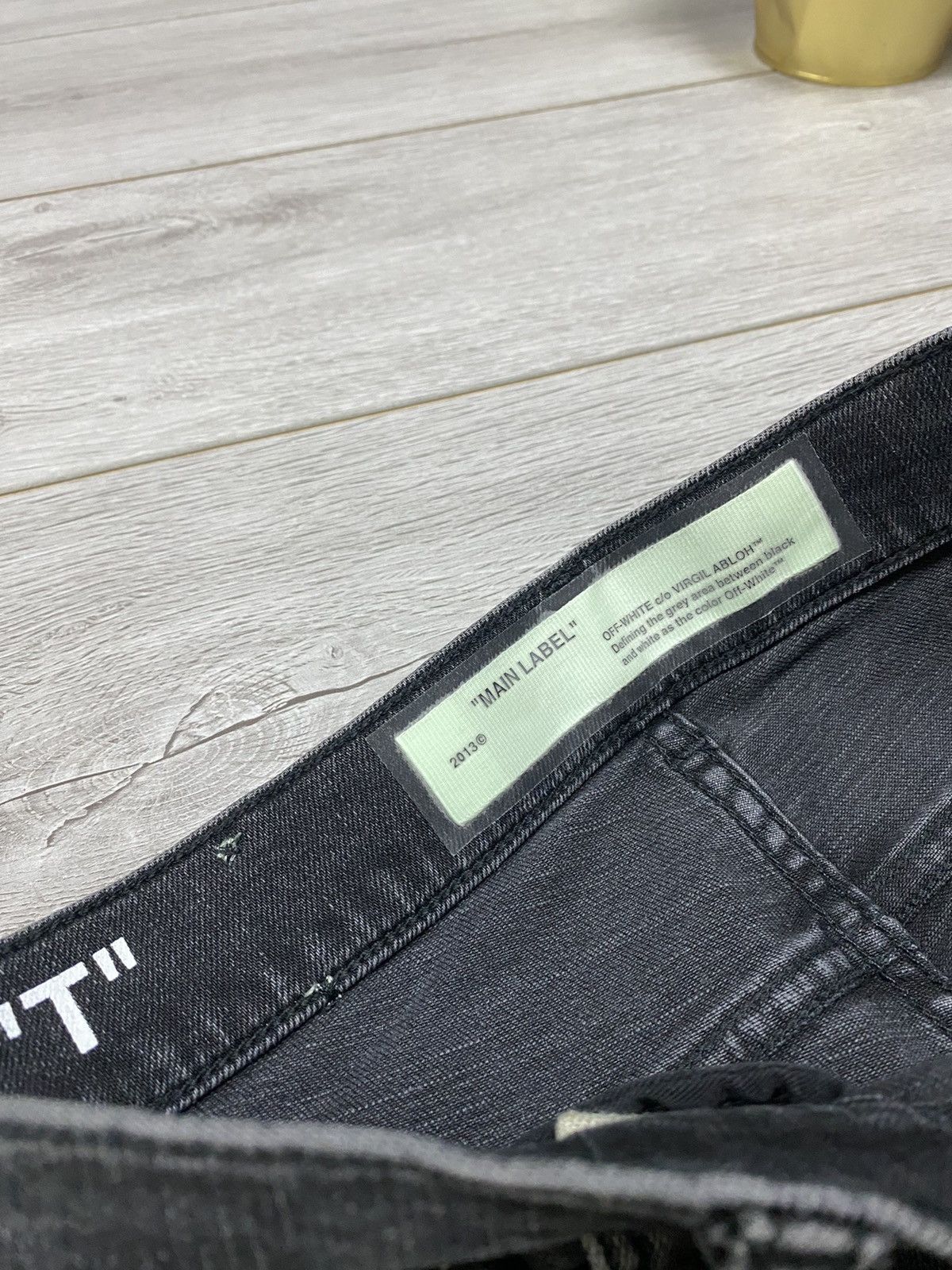 Off-White Off-White tape T 2013 Fire line do not cross jeans Size US 31 - 16 Thumbnail
