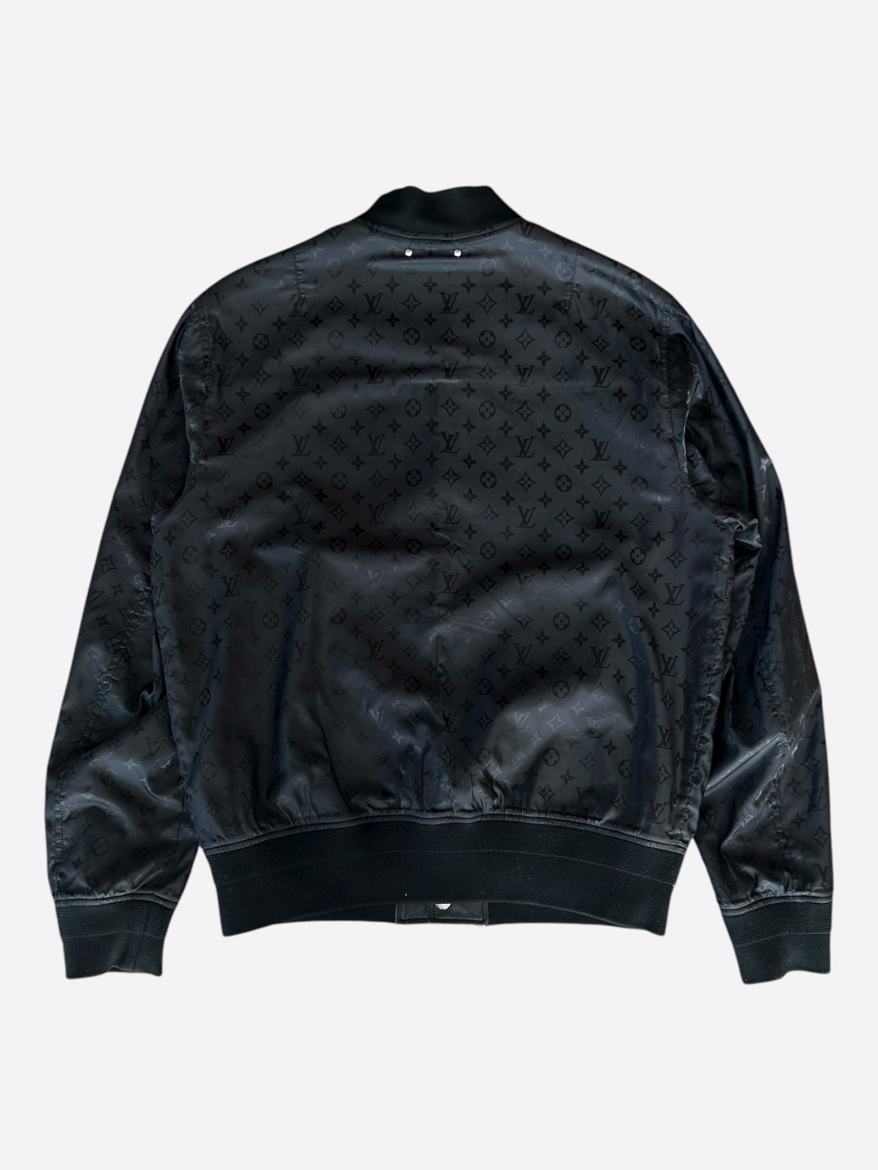 Louis Vuitton Louis Vuitton Black Monogram Reversible Leather Jacket Size US XL / EU 56 / 4 - 2 Thumbnail