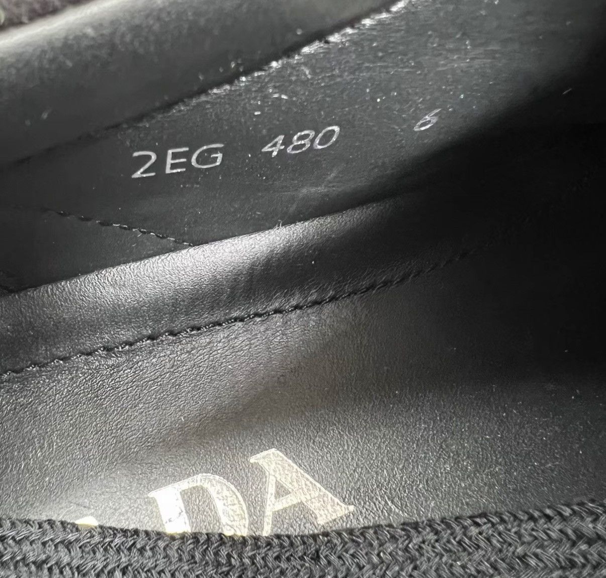 Prada Prada Black Triangle Logo Retro Sneakers J41 Size US 7 / EU 40 - 6 Thumbnail