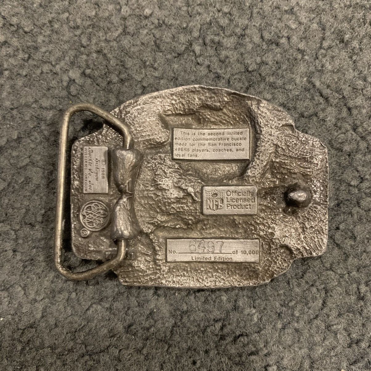 NFL VINTAGE 1988 SAN FRANCISCO 49ERS LIMITED EDITION BELT BUCKLE Size ONE SIZE - 2 Thumbnail