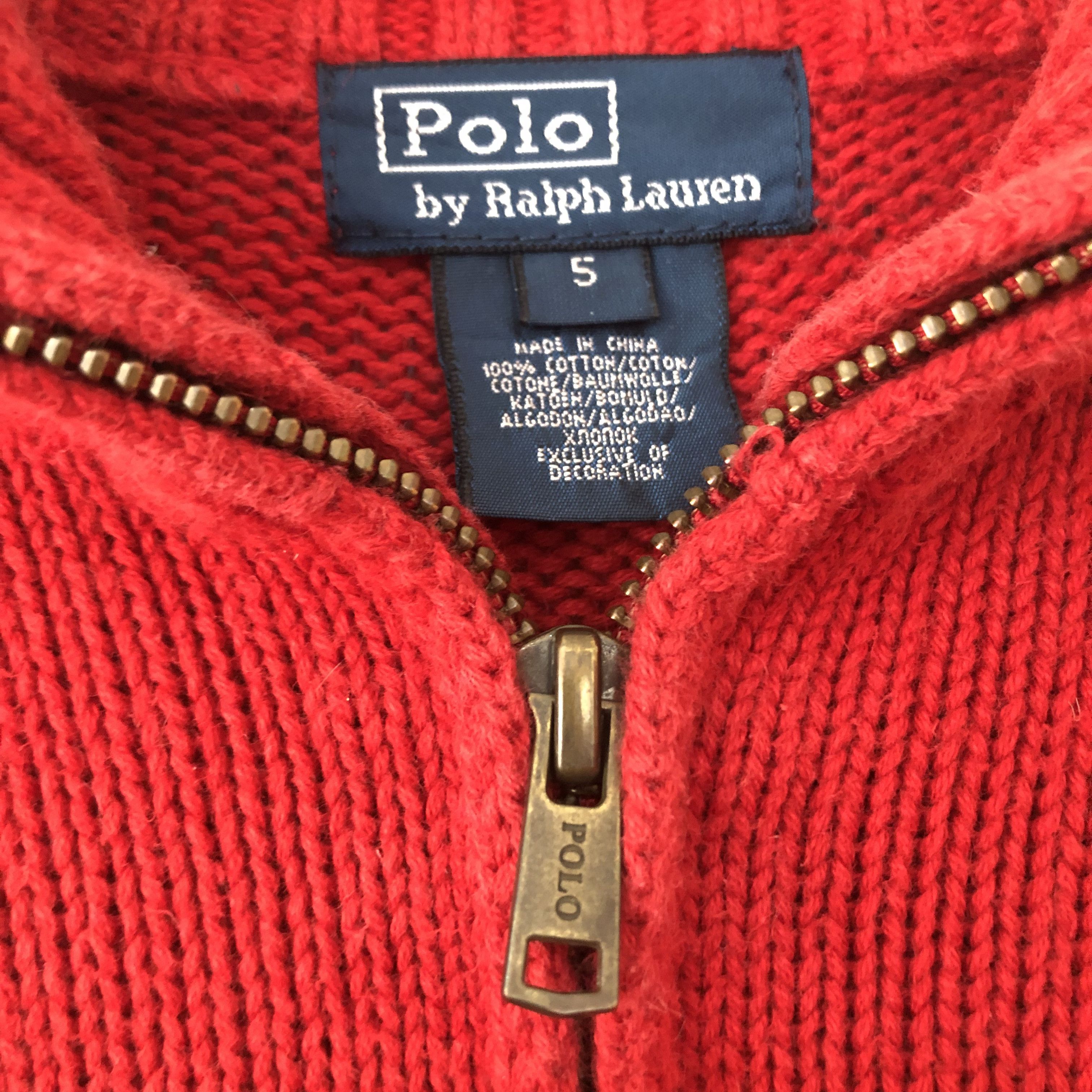 Polo Ralph Lauren Vintage Polo Ralph Lauren 1/4 Zip Knit Sweater Kids Size 5T Size US XS / EU 42 / 0 - 3 Thumbnail