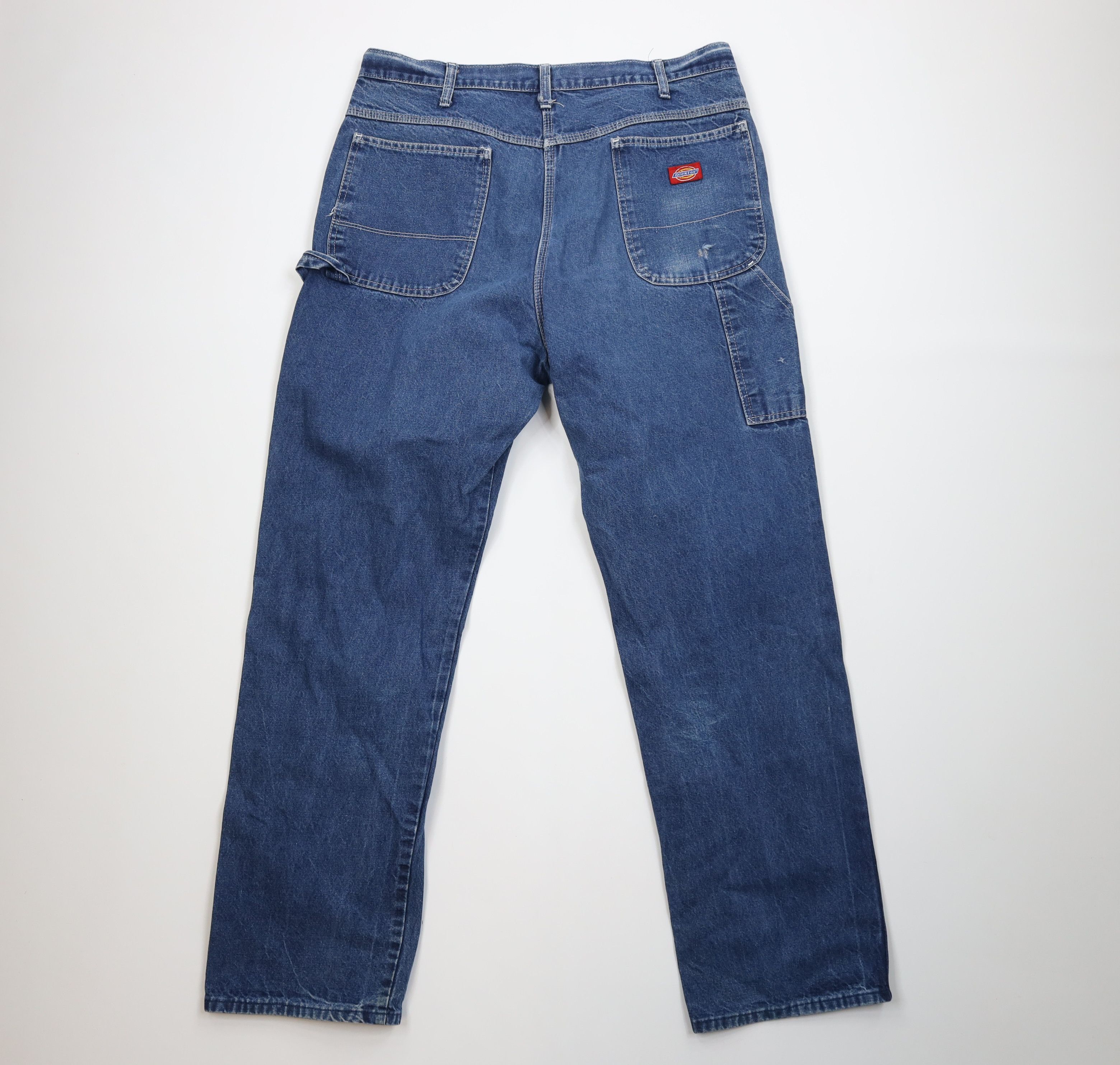 Dickies Vintage 90s Dickies Workwear Wide Leg Dungaree Denim Jeans Size US 38 / EU 54 - 11 Thumbnail