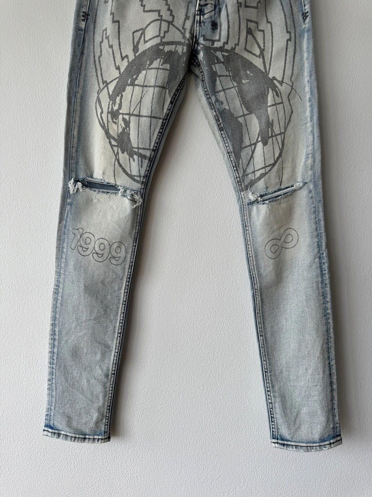 Ksubi Ksubi mens denim jean van winkle 32 blue globe cycle Size US 32 / EU 48 - 3 Thumbnail