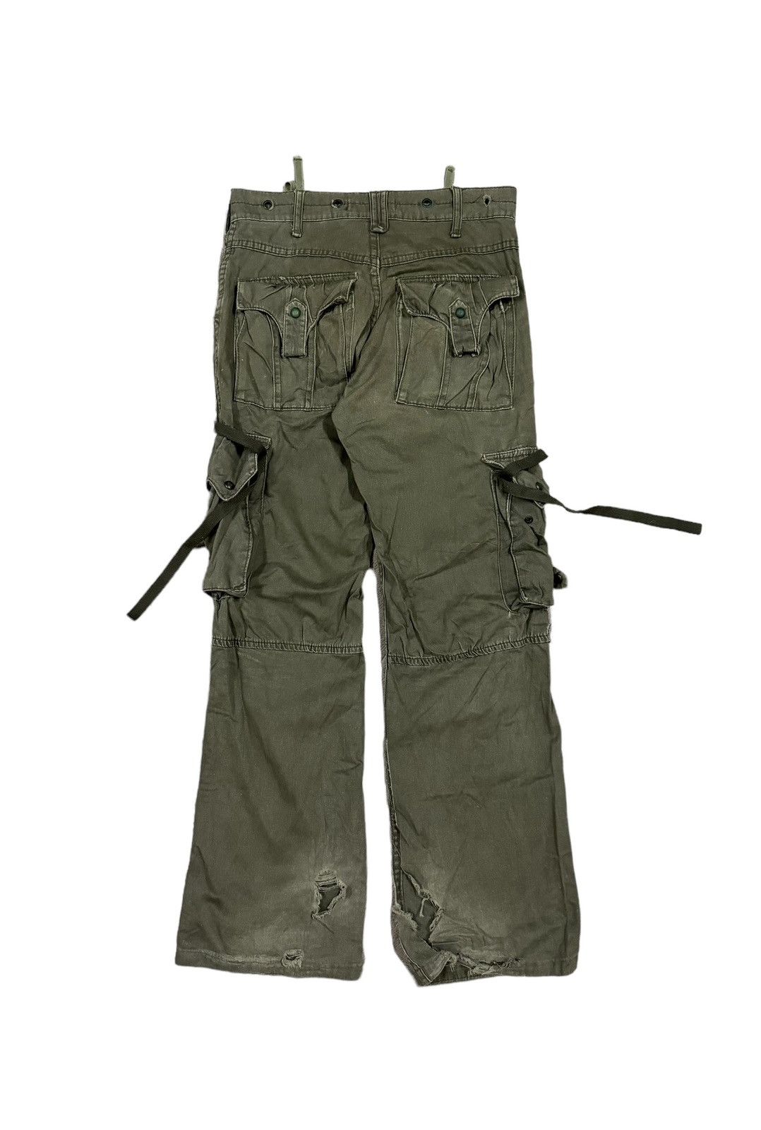Japanese Brand × Orslow × Vintage Vtg🔥Japanese Brand Bondage Parachute Cargo Pants Size US 30 / EU 46 - 2 Thumbnail