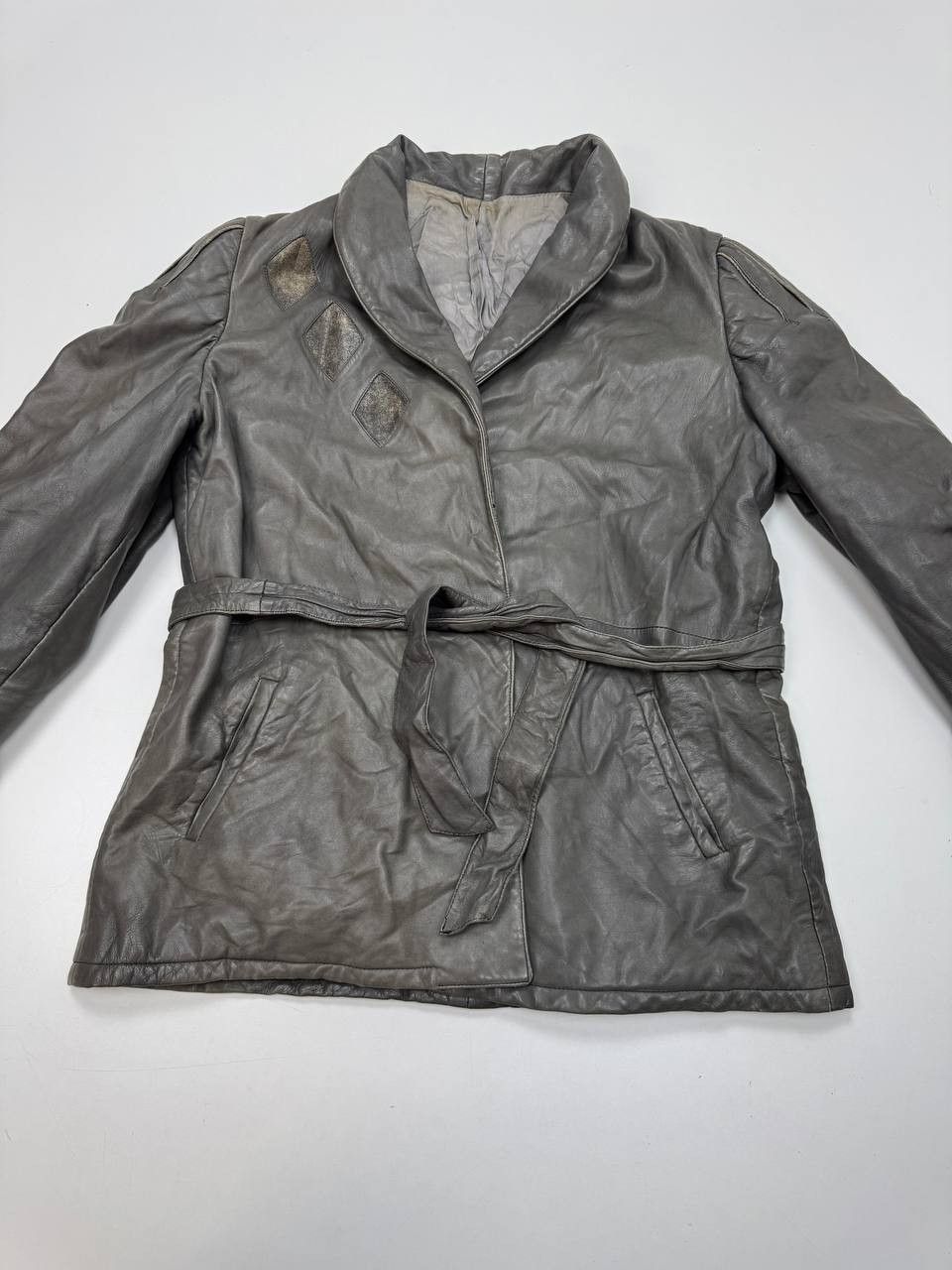 Vintage vintage leather women's jacket Size M / US 6-8 / IT 42-44 - 2 Thumbnail
