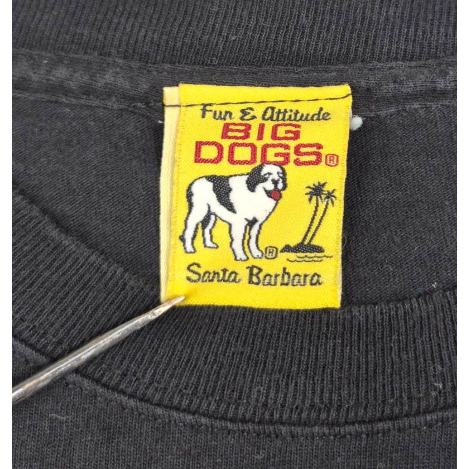 Big Dogs VINTAGE Big Dogs T Shirt Mens Large Black Its Five O Clock Somewhere Bar Tee Shirt Size US L / EU 52-54 / 3 - 7 Thumbnail