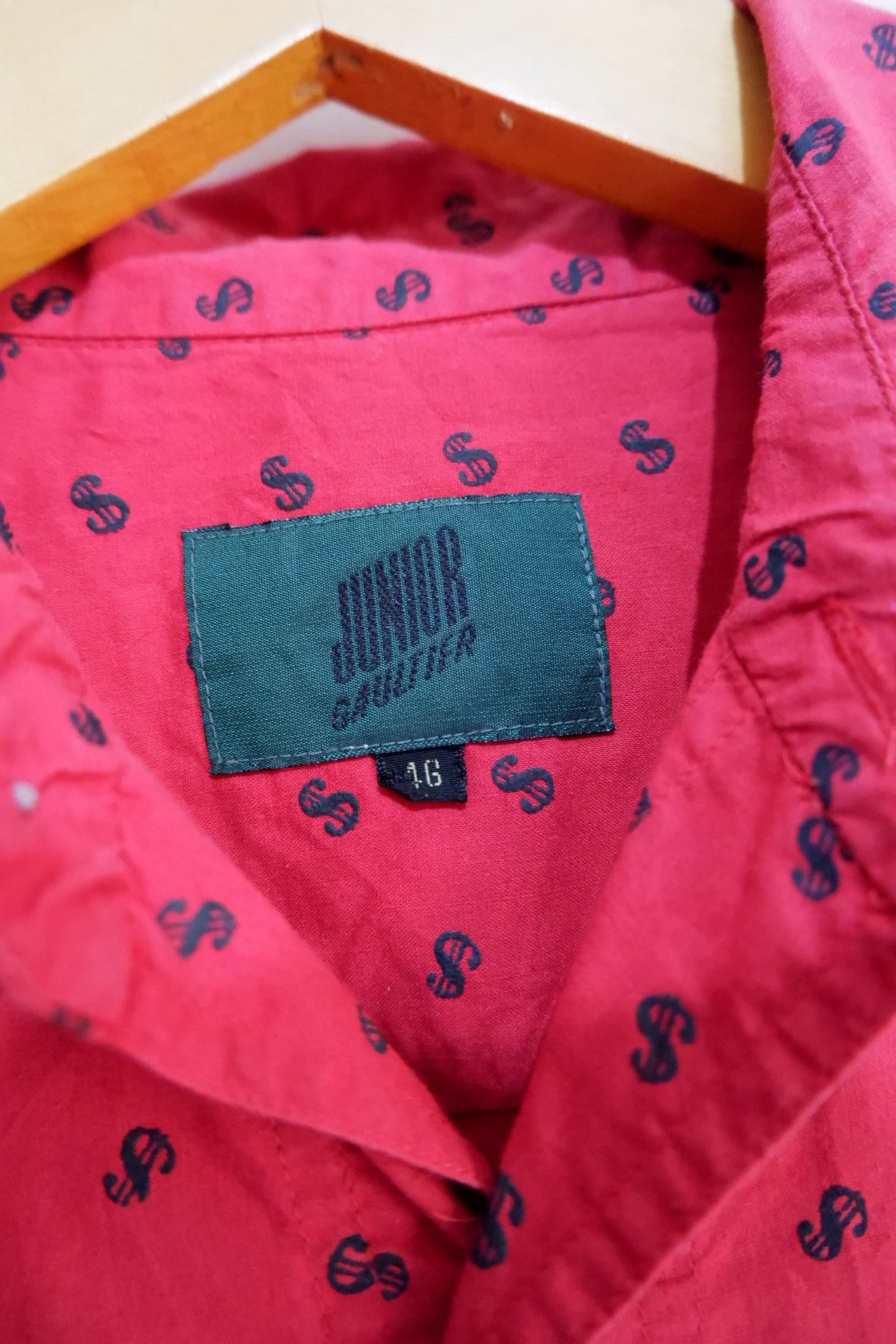 Jean Paul Gaultier VTG Junior Jean Paul Gaultier Full Print Button Shirts Size US L / EU 52-54 / 3 - 10 Thumbnail