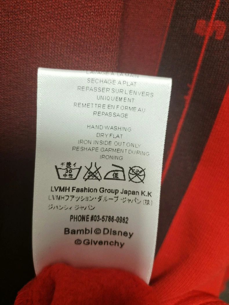 Givenchy Givenchy Winter Red Deer Hooded Sweatshirt with Fleece Lin Size US S / EU 44-46 / 1 - 7 Thumbnail