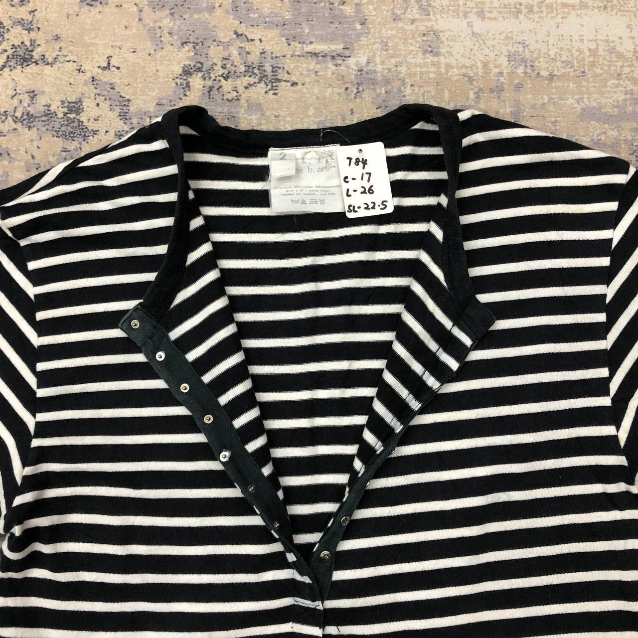 agnes b. T84 AGNES B. STRIPED LONG SLEEVE TEE Size XS / US 0-2 / IT 36-38 - 5 Thumbnail