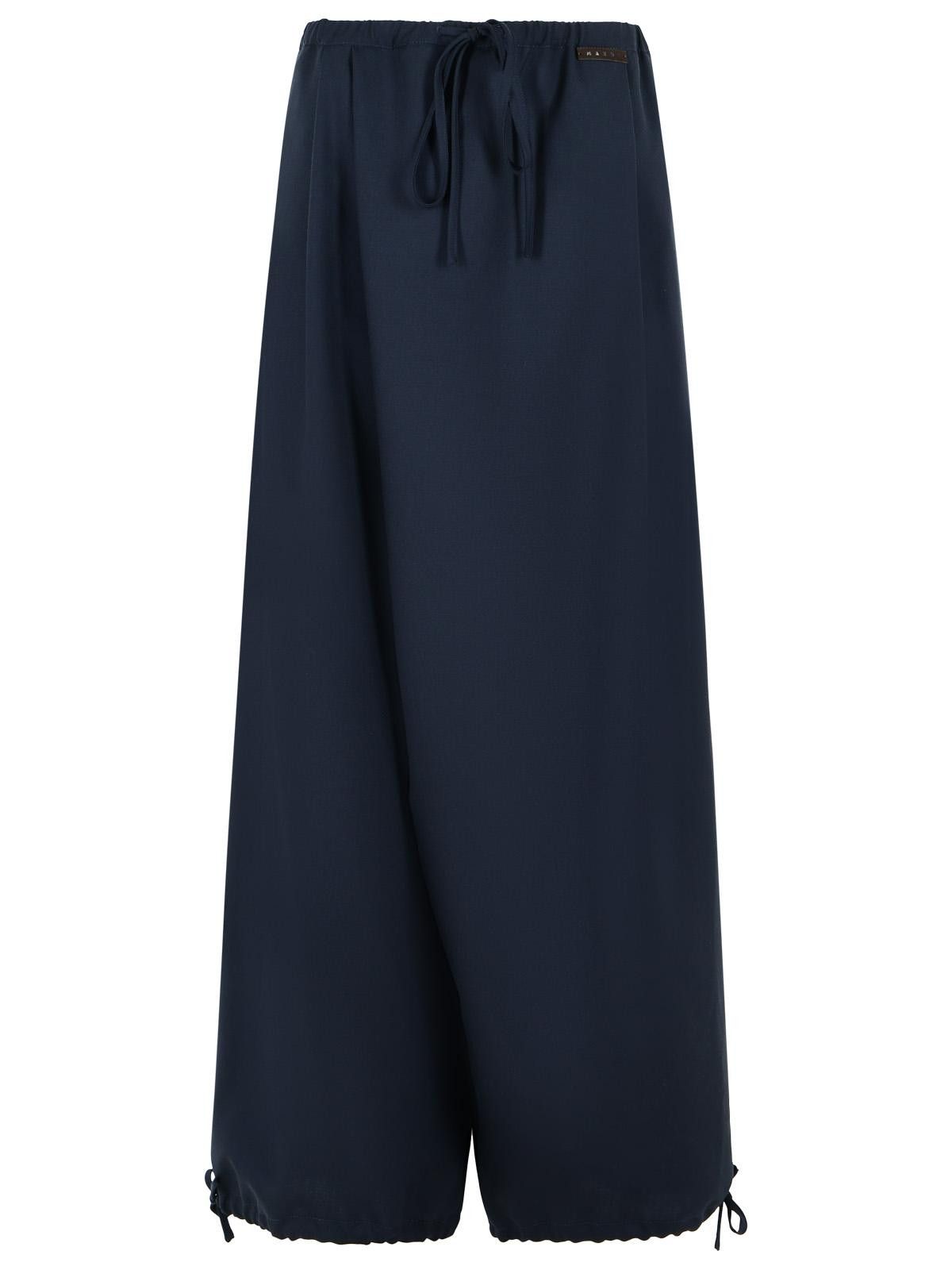 Marni MARNI Blue Virgin Wool Trousers Size 27" / US 4 / IT 40 - 1 Thumbnail
