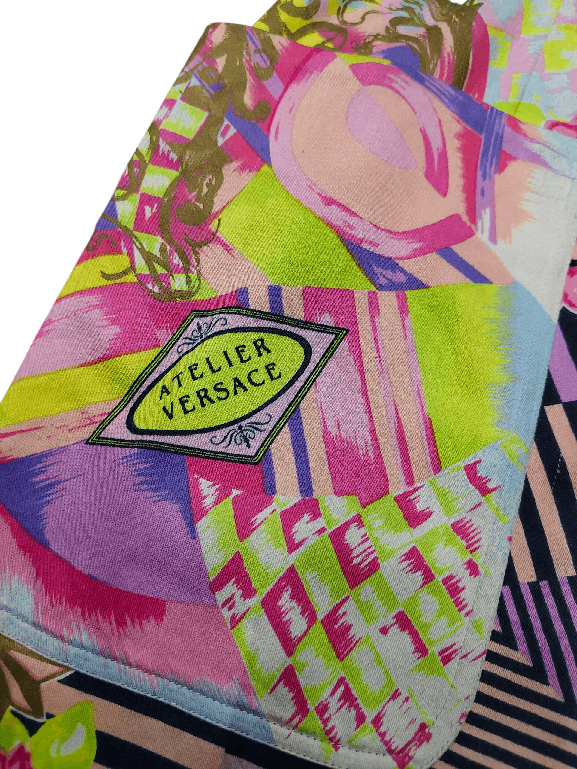 Versace ARCHIVE❤️‍🔥80s Gianni Versace Psychedelic Baroque Art Skirt Size 30" / US 8 / IT 44 - 4 Thumbnail