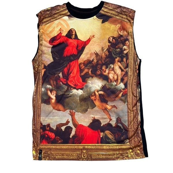 Enyce Enyce Assumption of Mary art sleeveless vintage shirt Size US L / EU 52-54 / 3 - 1 Thumbnail