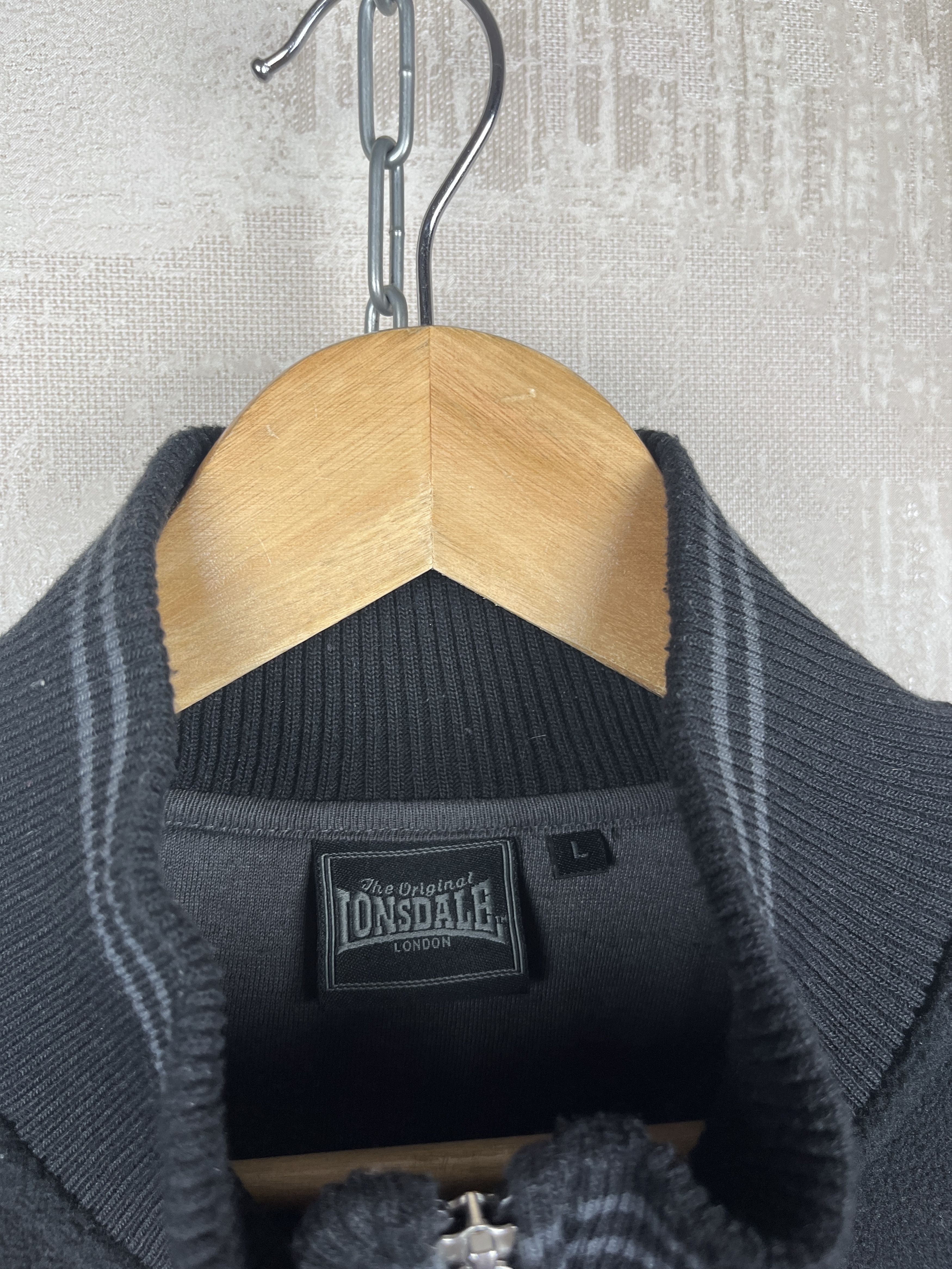 Lonsdale × Vintage Vintage Lonsdale 00s Big Logo Full Zip Fleece Jacket Size US L / EU 52-54 / 3 - 7 Thumbnail