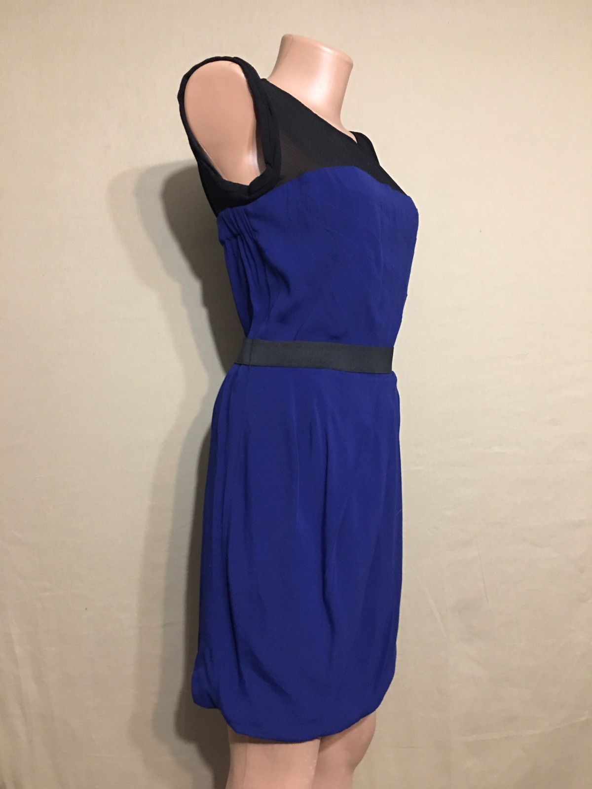 Sandro Sandro Paris Blue Designer Midi Dress Size 1 Size S / US 4 / IT 40 - 5 Thumbnail