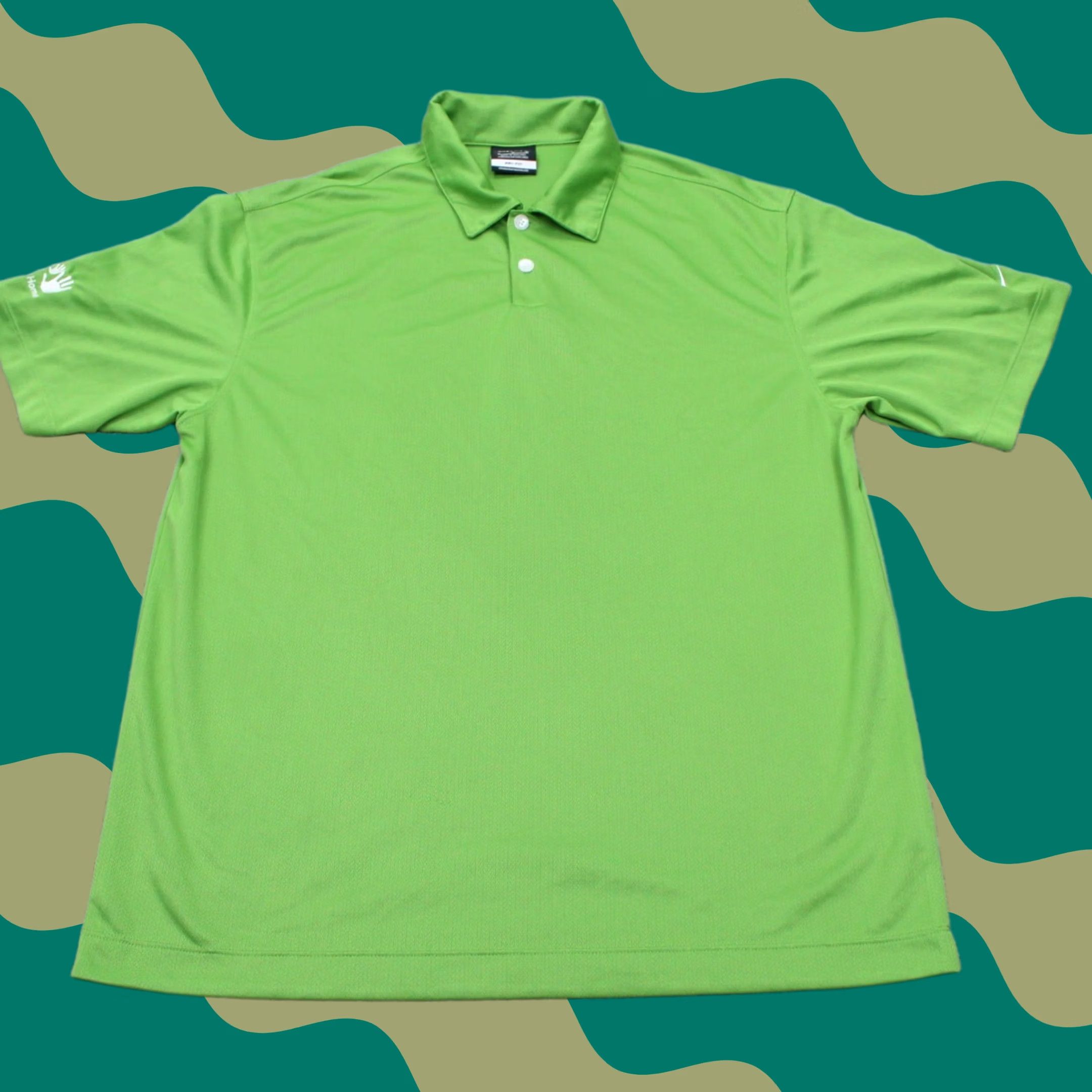 Nike Nike Golf Polo Shirt Mens Medium Green Dri-Fit Polyester S/S Pullover Golf Size US M / EU 48-50 / 2 - 1 Thumbnail