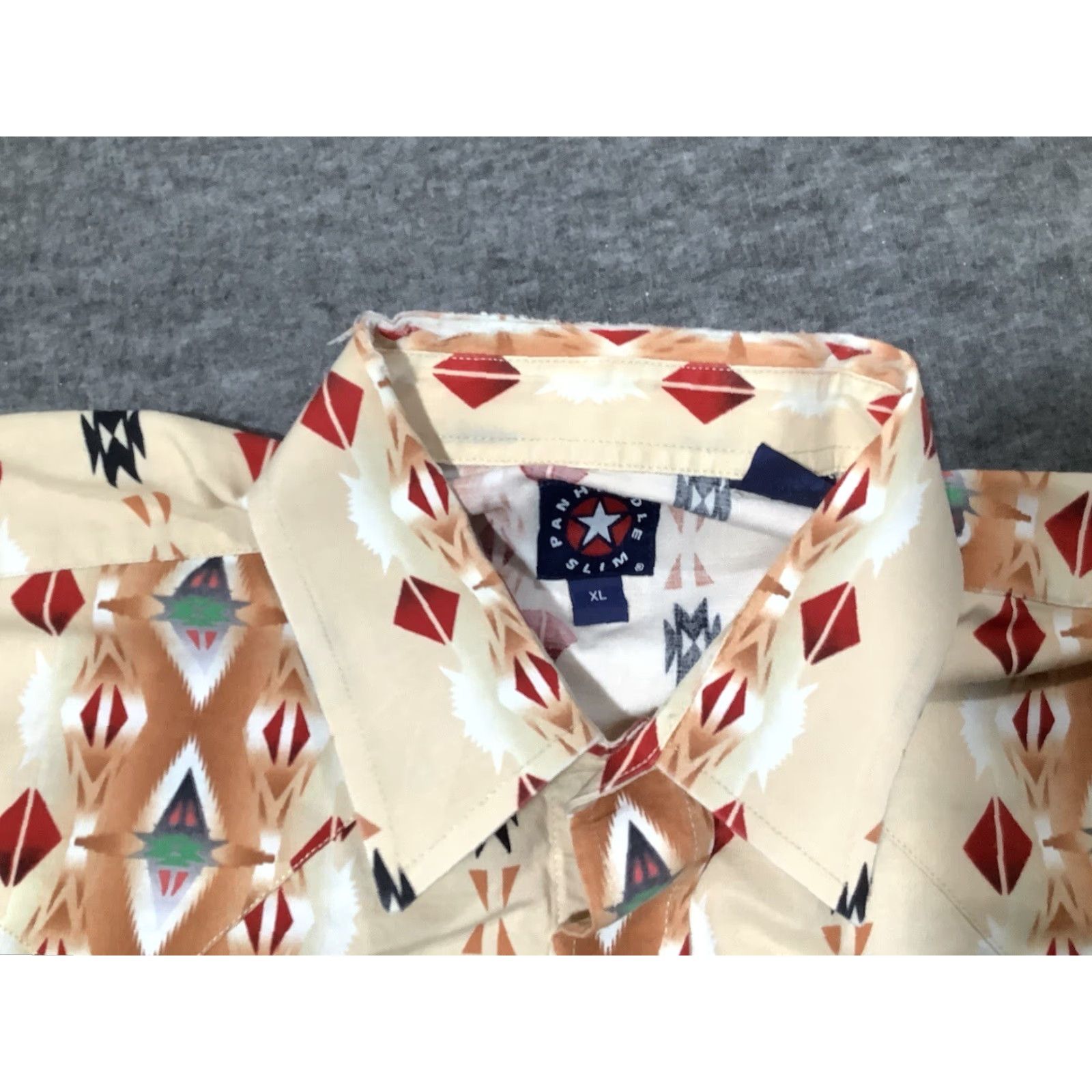 Vintage VINTAGE Panhandle Slim Western Shirt Mens XL Pearl Snap Tribal Print Cowboy Rodeo Shirt Size US XL / EU 56 / 4 - 5 Thumbnail