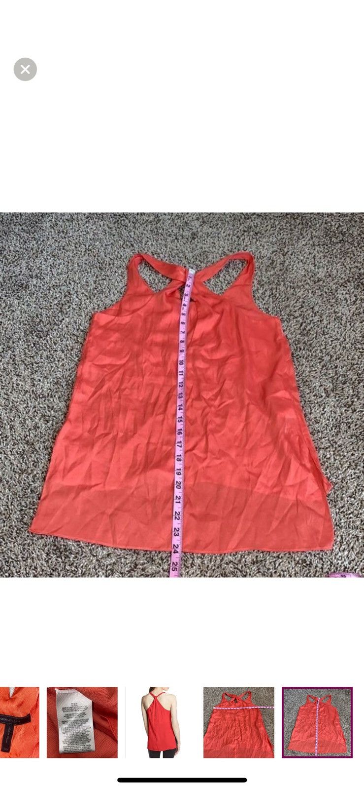 Bcbgmaxazria Bcbgmaxazria xxs edita racerback blouse Size XXS / US 00 / IT 34 - 7 Thumbnail
